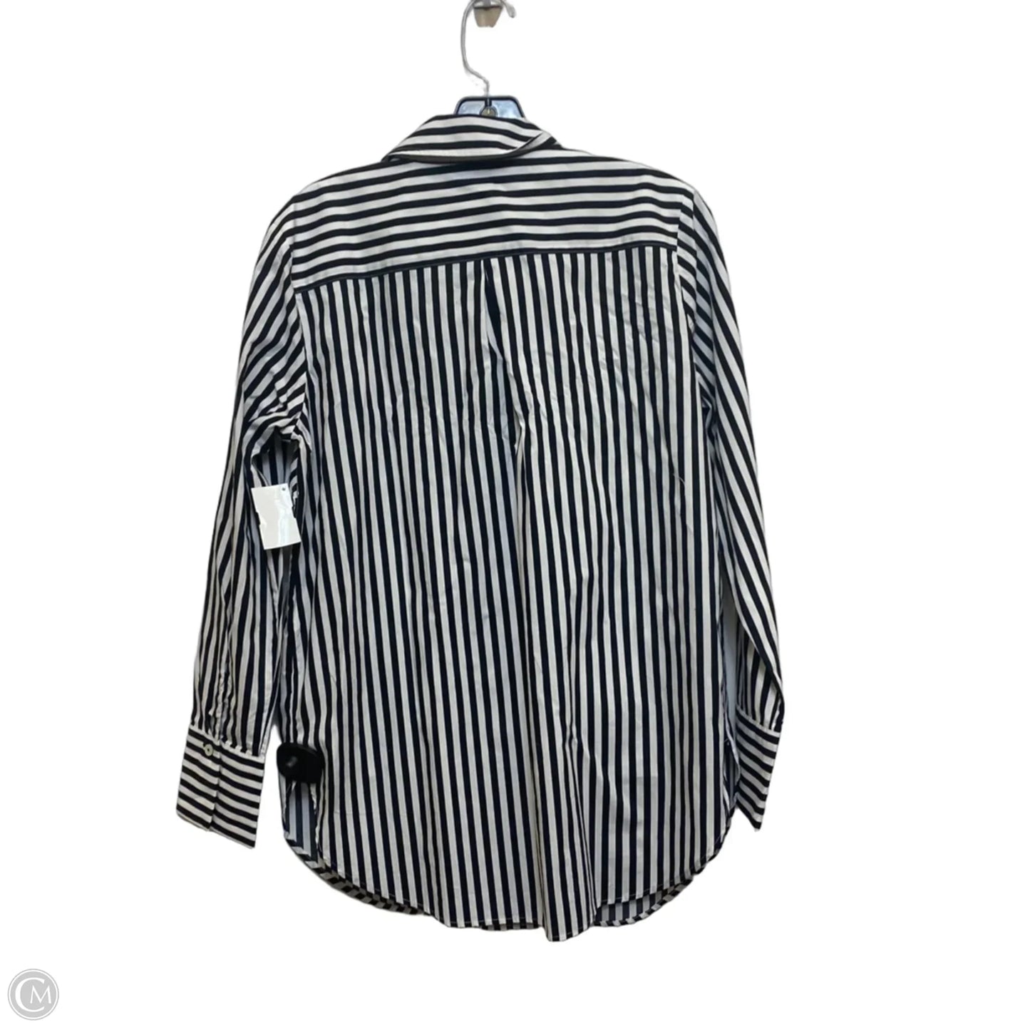 Top Long Sleeve By Talbots In Black & White, Size: S