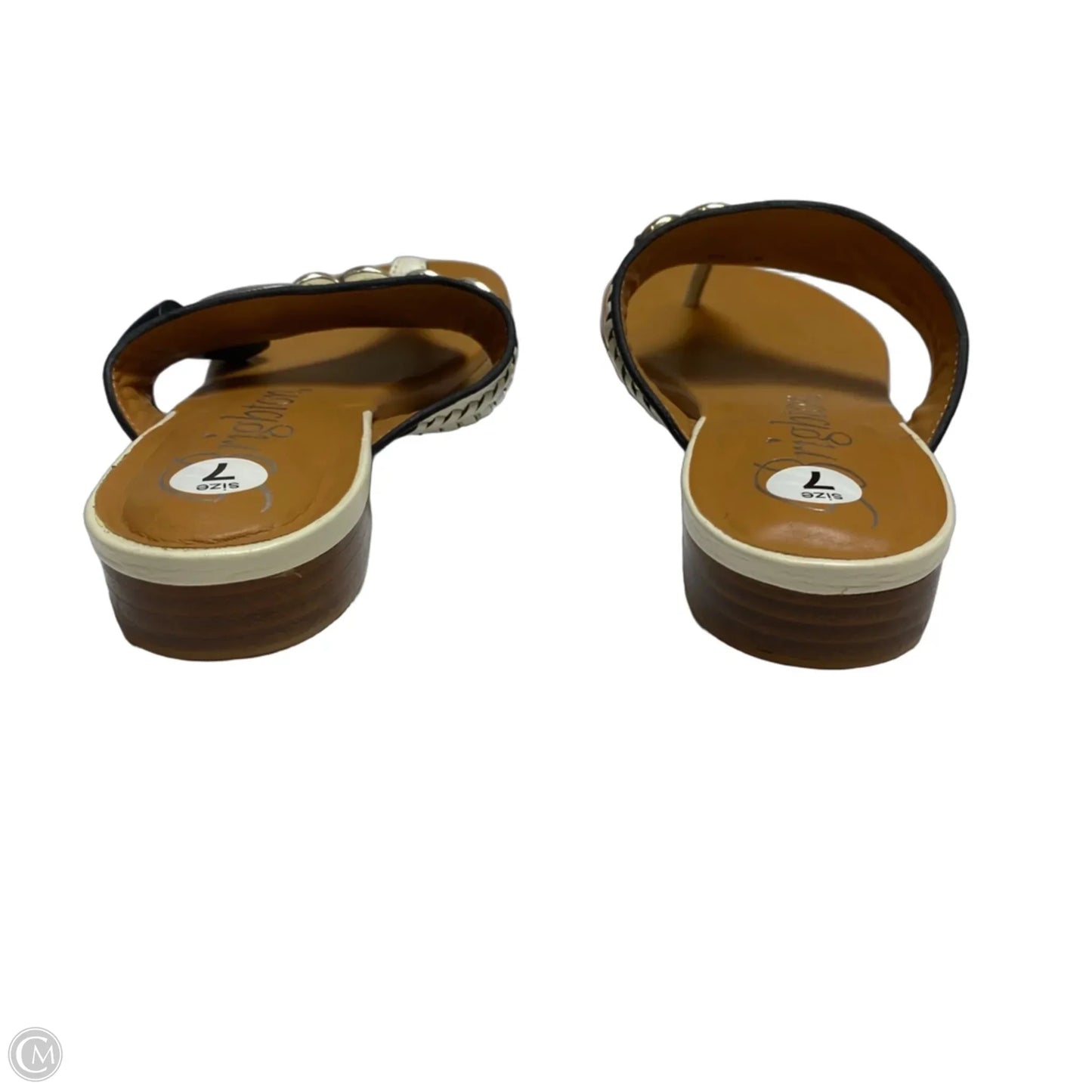 Sandals Designer By Brighton In Cream, Size: 7