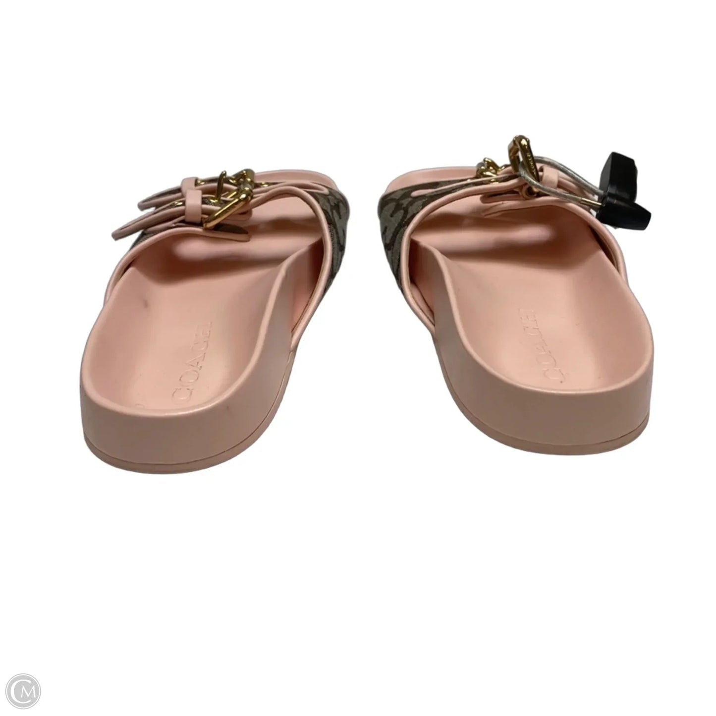 Sandals Designer By Coach In Brown & Pink, Size: 6