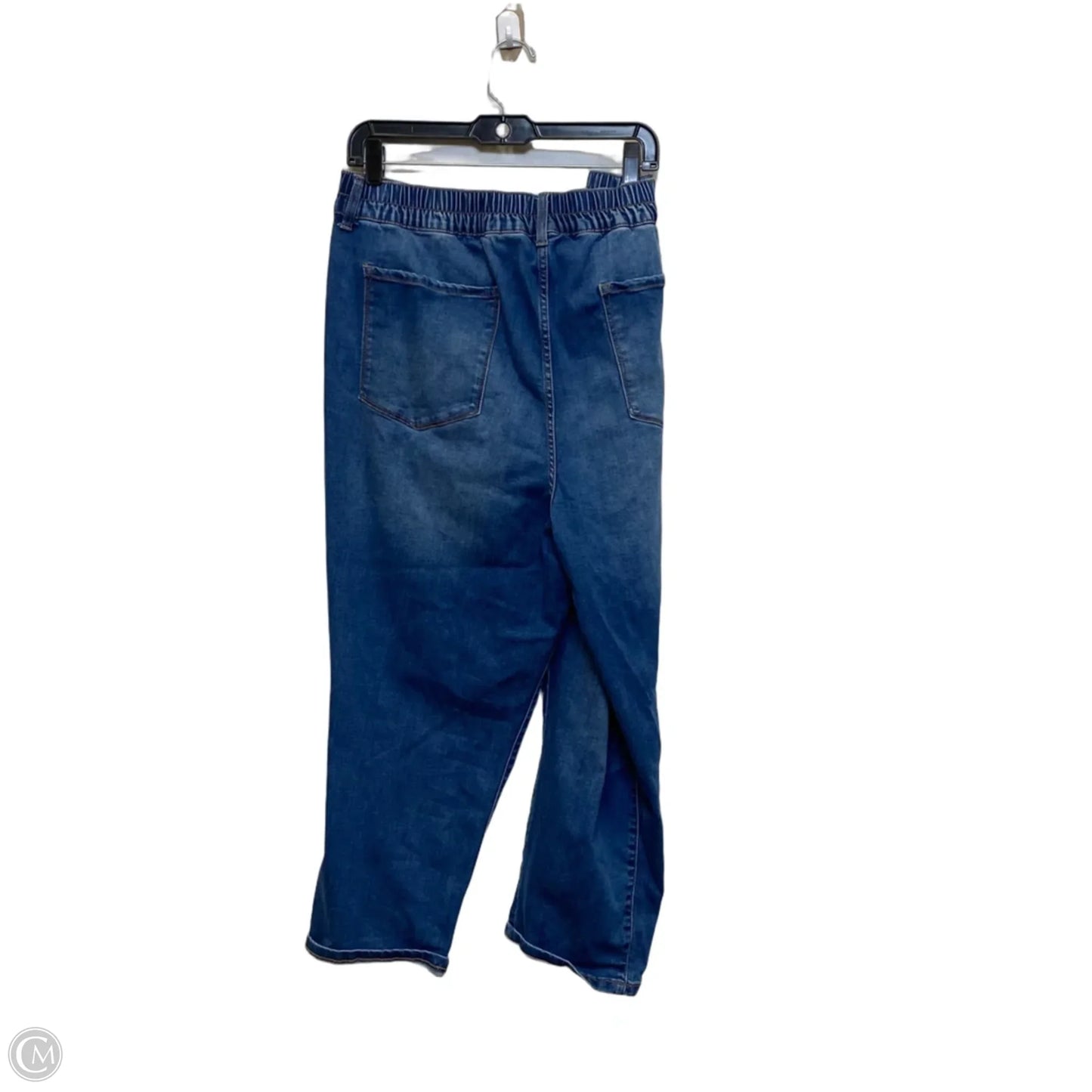 Jeans Cropped By Terra & Sky In Blue Denim, Size: 2x