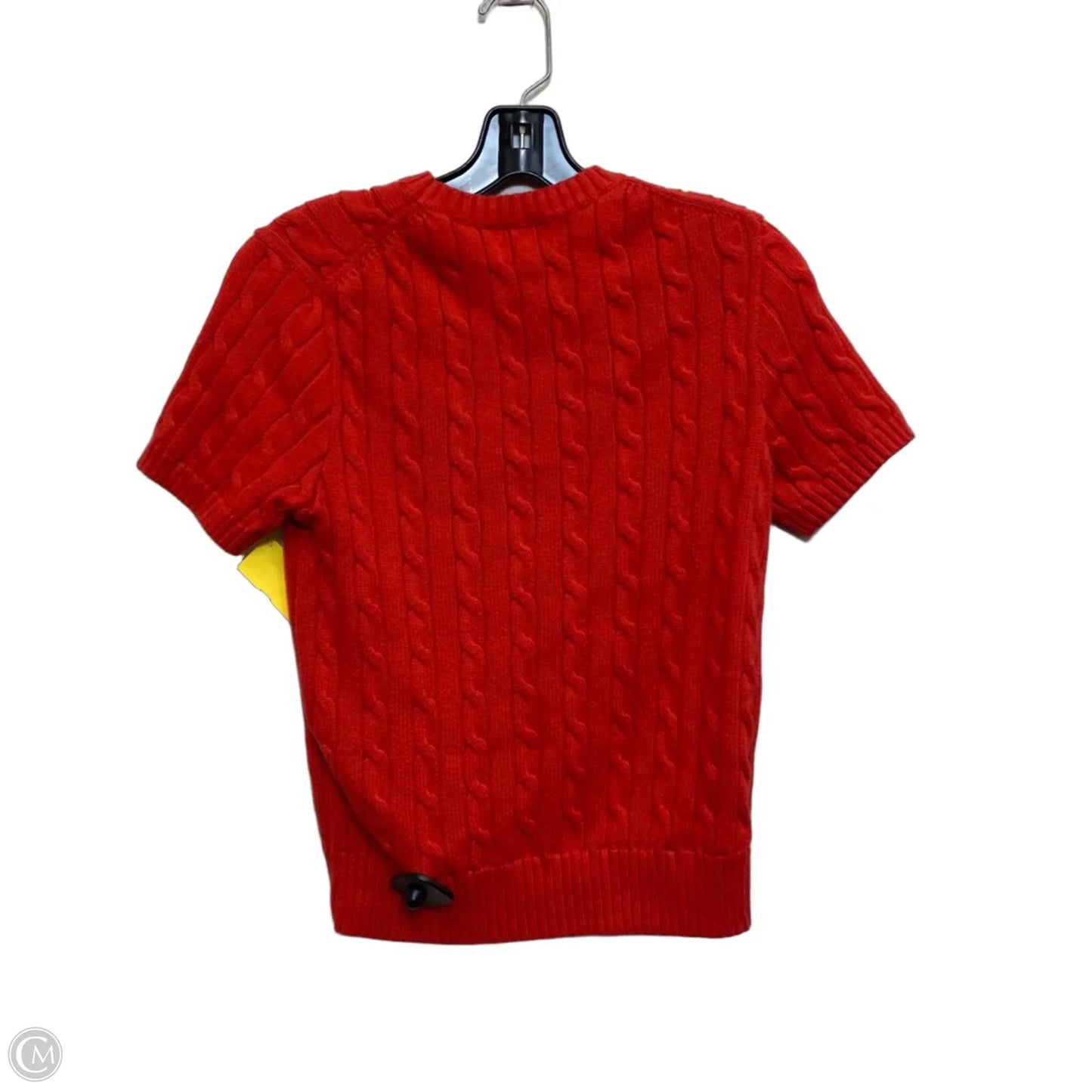 Sweater Short Sleeve By Polo Ralph Lauren In Red, Size: M