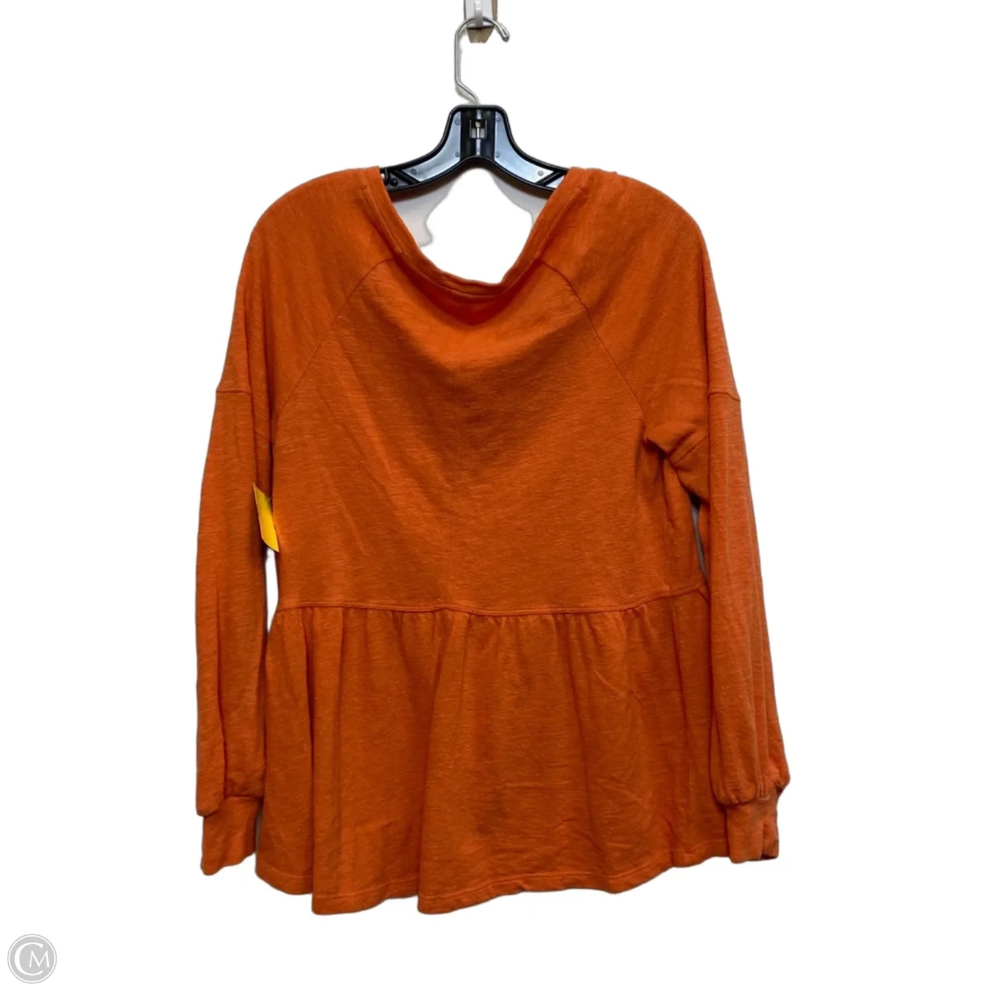 Top Long Sleeve By Pilcro In Orange, Size: S
