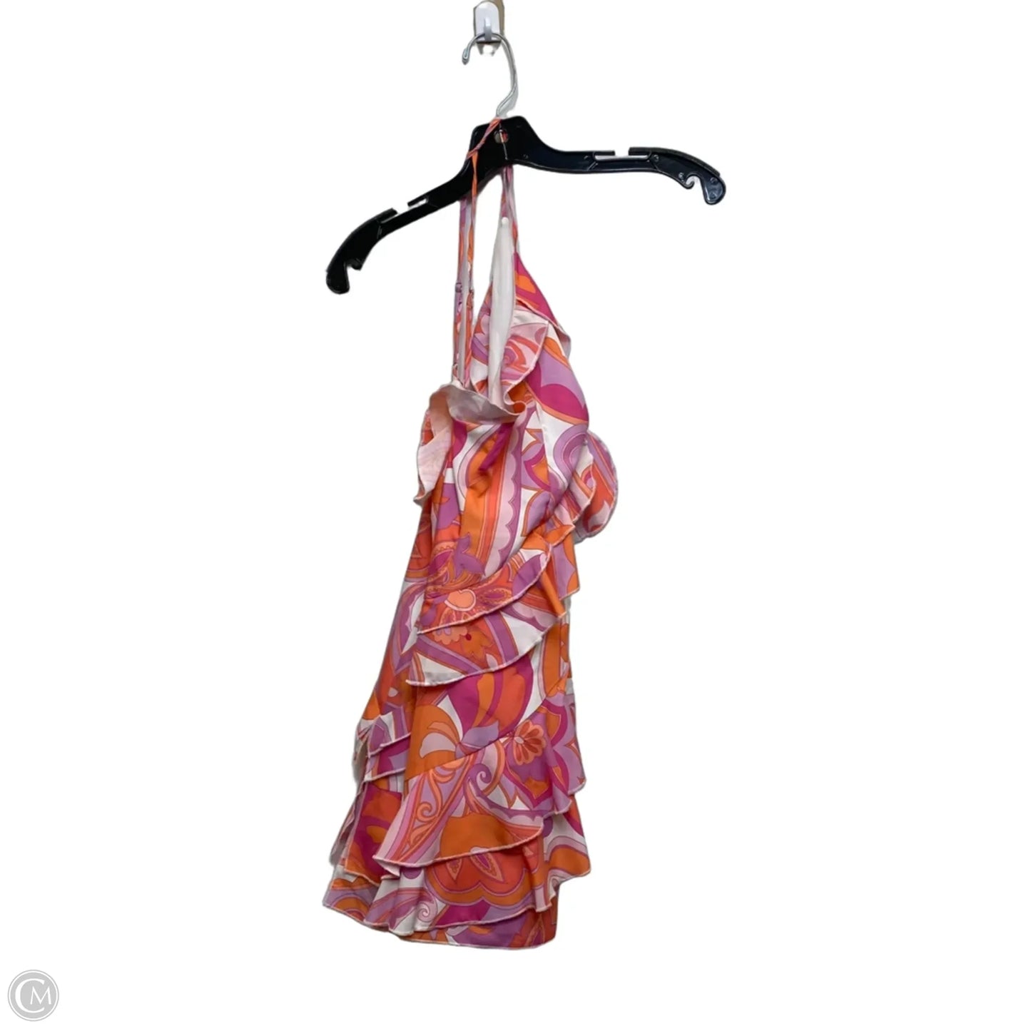 Dress Casual Short By Line & Dot In Orange & Pink, Size: S