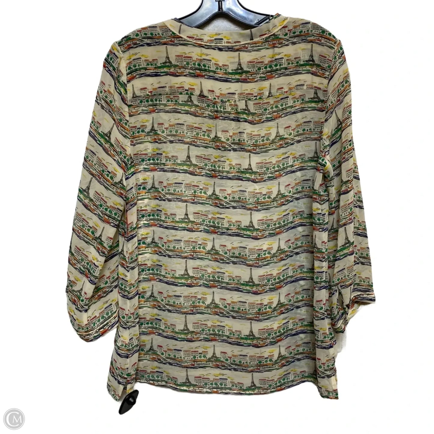 Top Long Sleeve By Banana Republic In Tan, Size: M