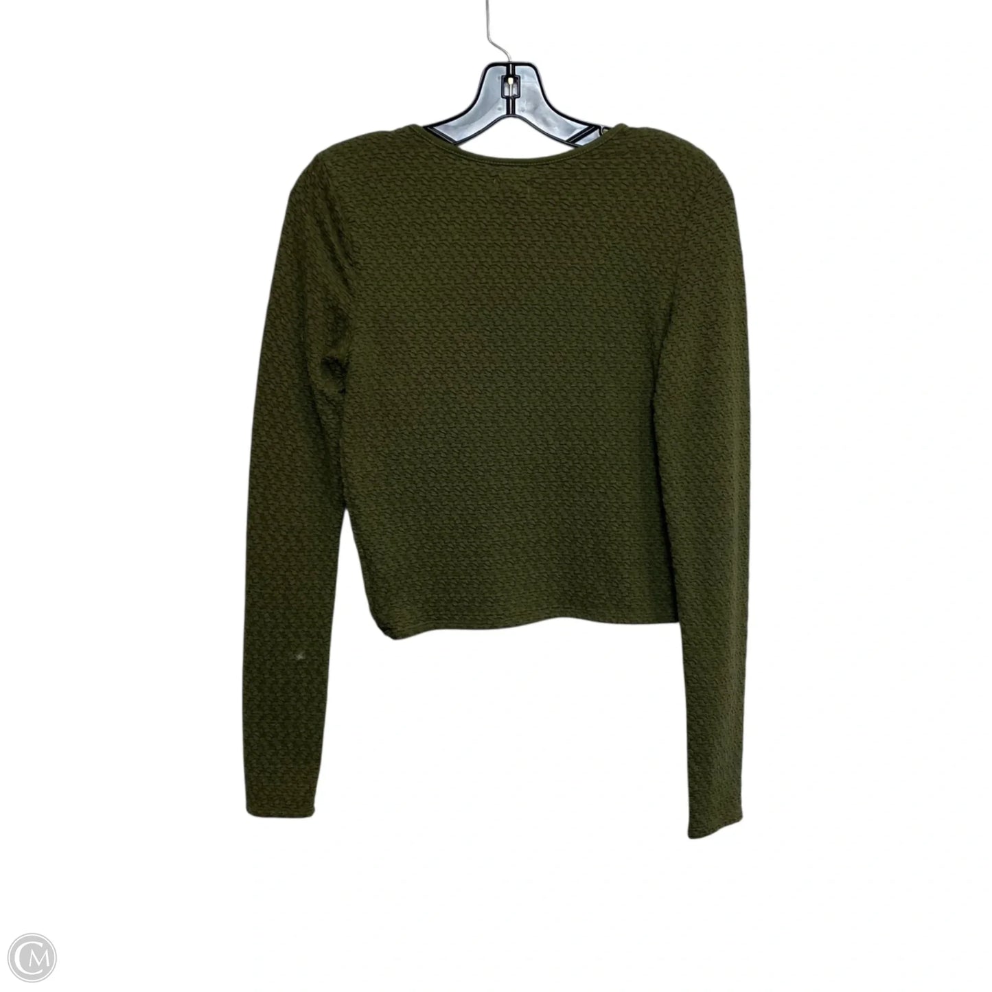 Top Long Sleeve By Aerie In Green, Size: S