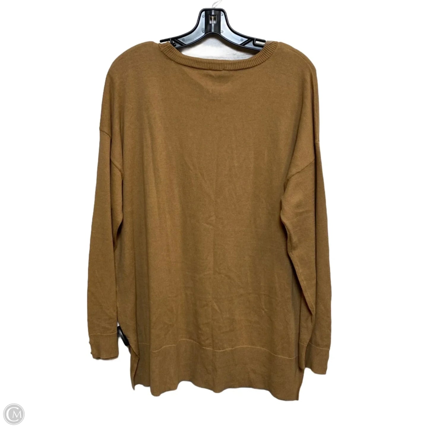 Top Long Sleeve By Anne Klein In Brown, Size: Xl