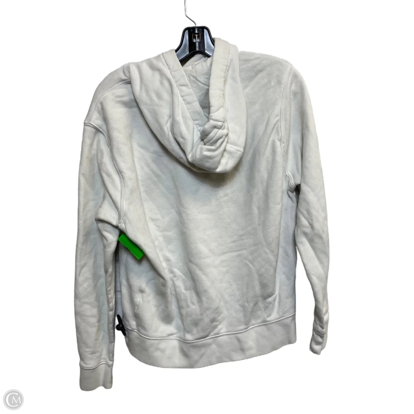 Athletic Sweatshirt Hoodie By Nike In White, Size: S