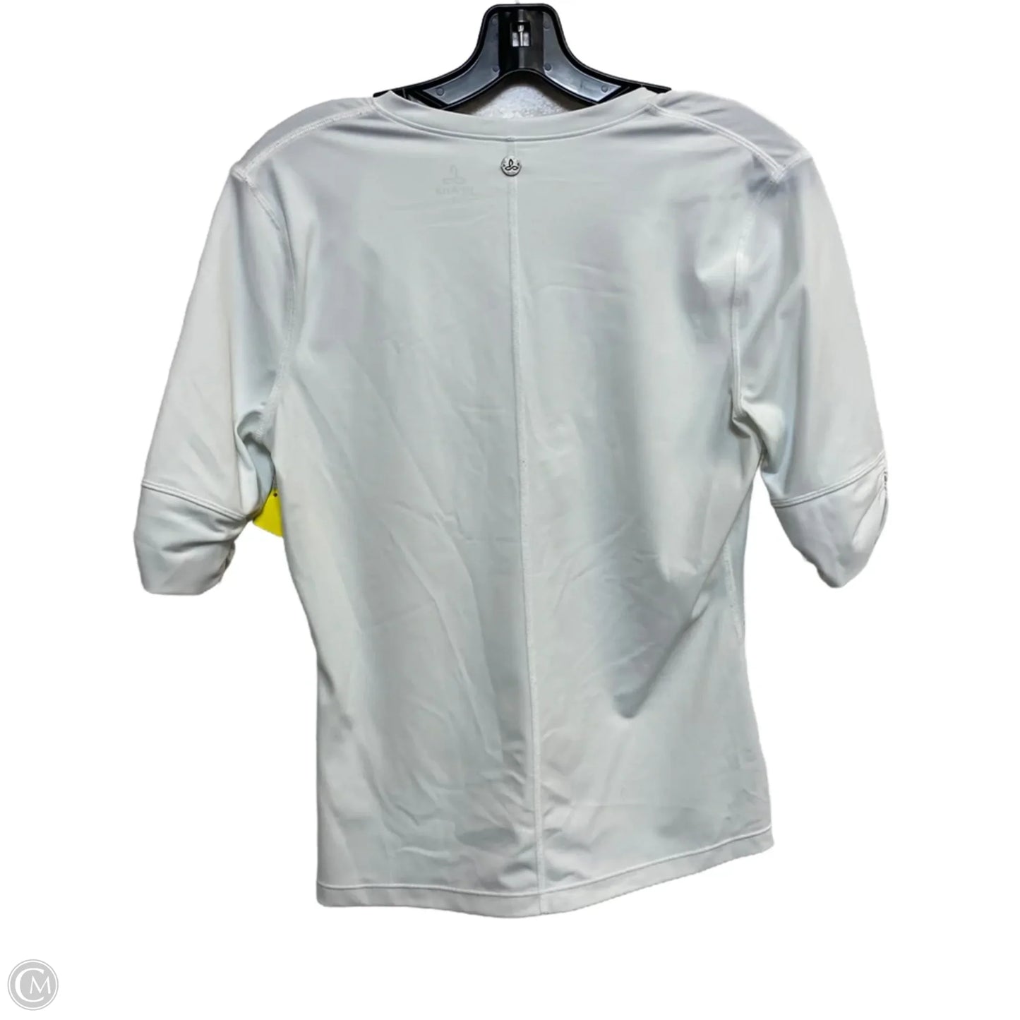 Athletic Top Short Sleeve By Prana In White, Size: S