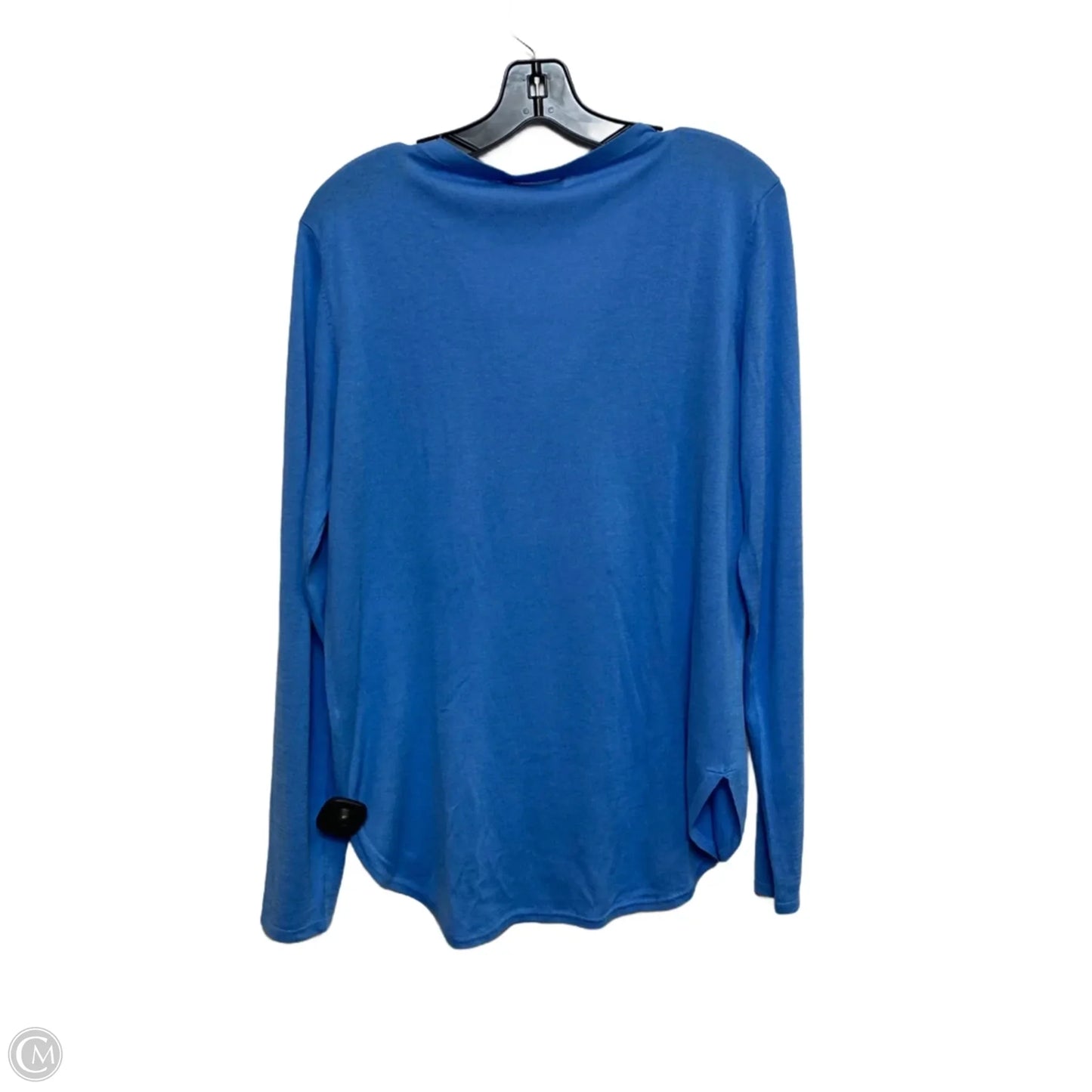 Top Long Sleeve By Lauren By Ralph Lauren In Blue, Size: Xl