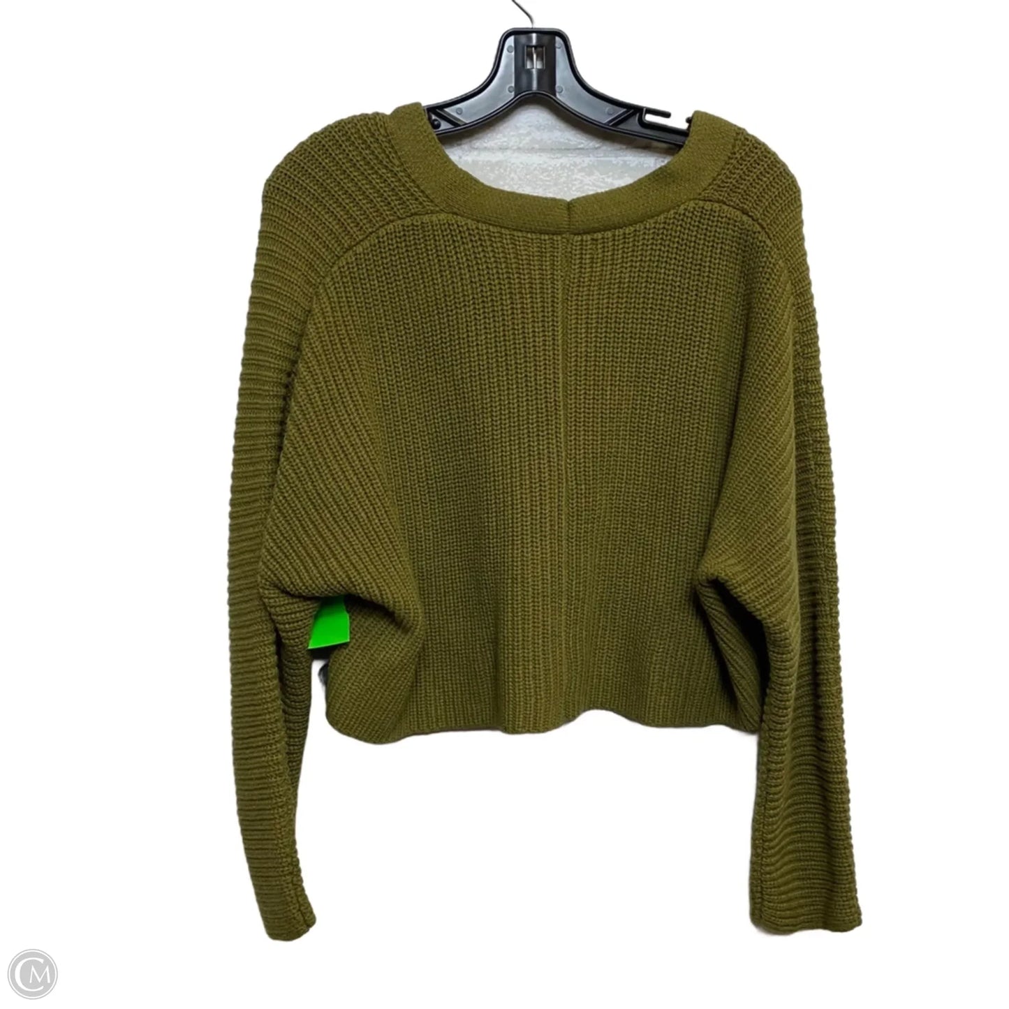 Sweater Cardigan By Forever 21 In Green, Size: S