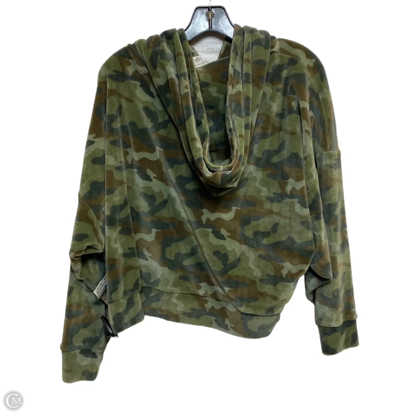 Top Long Sleeve By American Eagle In Camouflage Print, Size: M