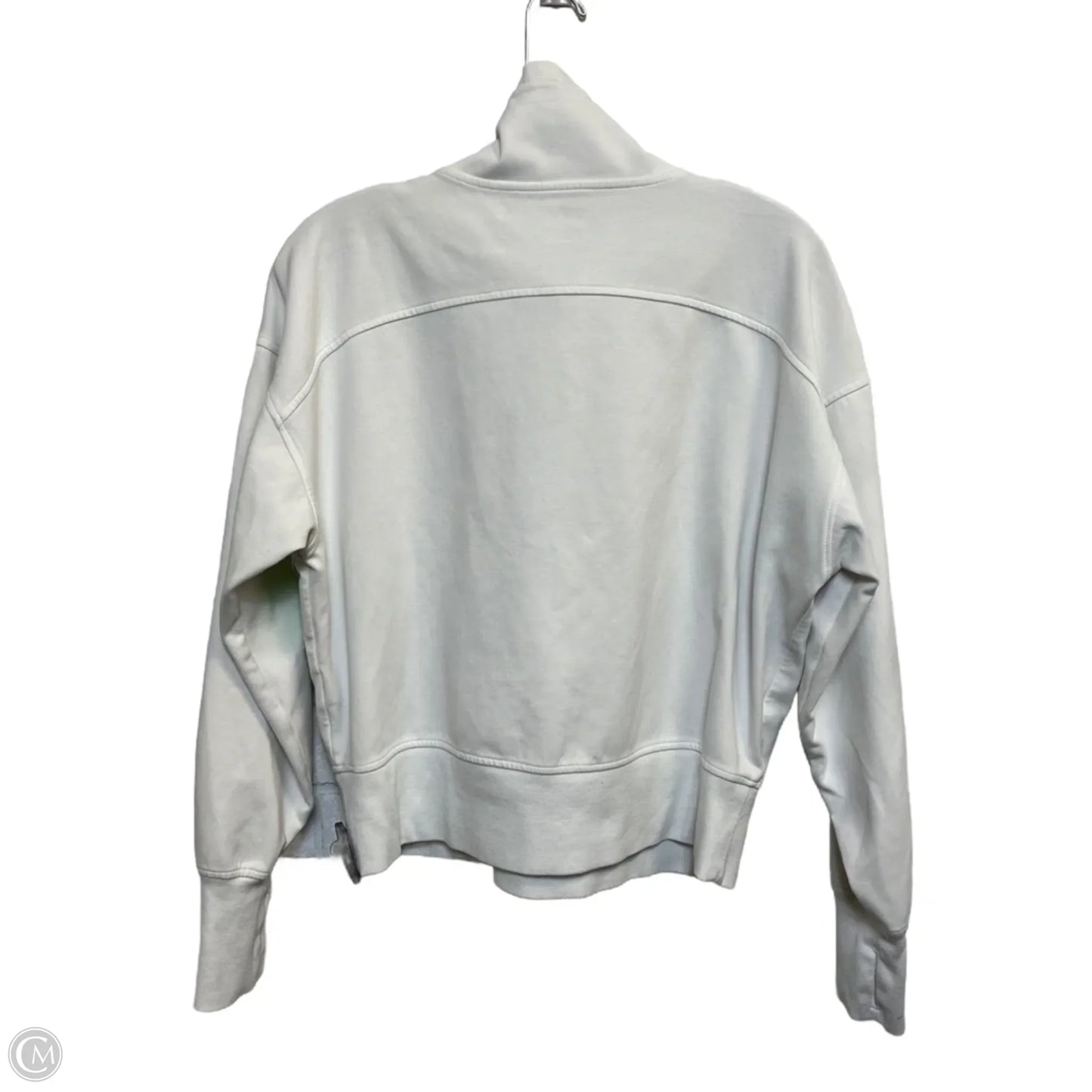 Athletic Sweatshirt Collar By Old Navy In White, Size: L