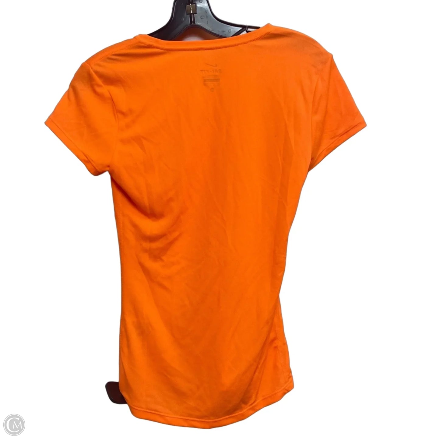 Athletic Top Short Sleeve By Nike In Orange, Size: Xs