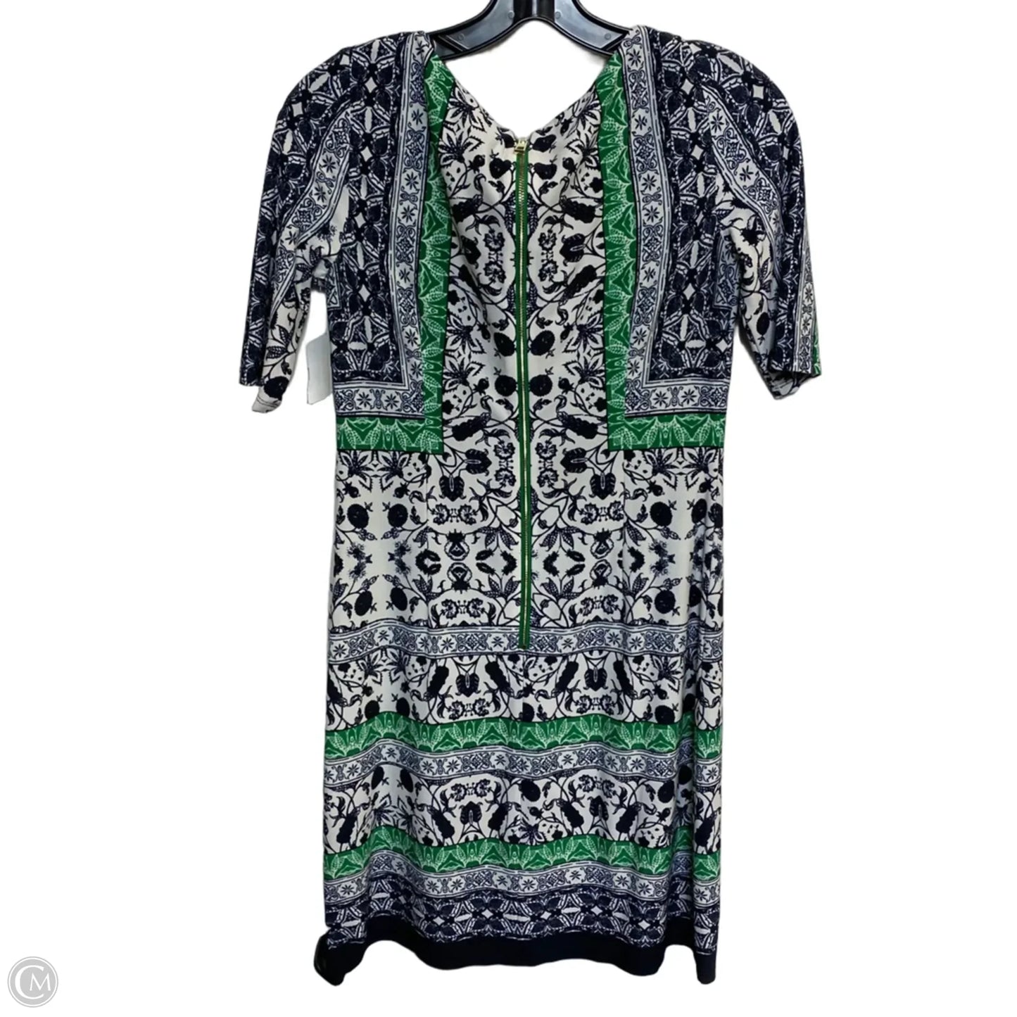 Dress Casual Short By Vince Camuto In Green & White, Size: Xs