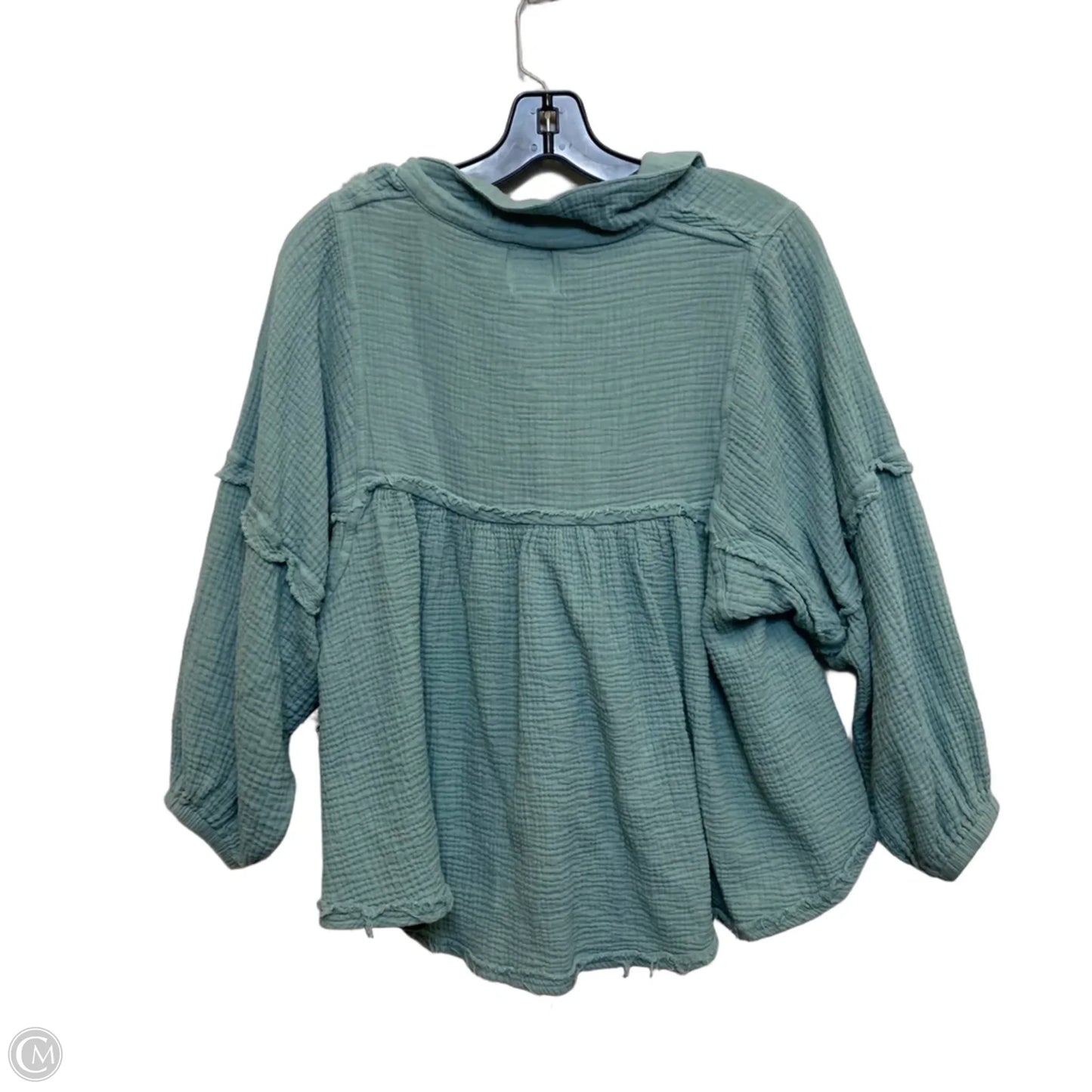 Top Long Sleeve By Shopthemint In Green, Size: S