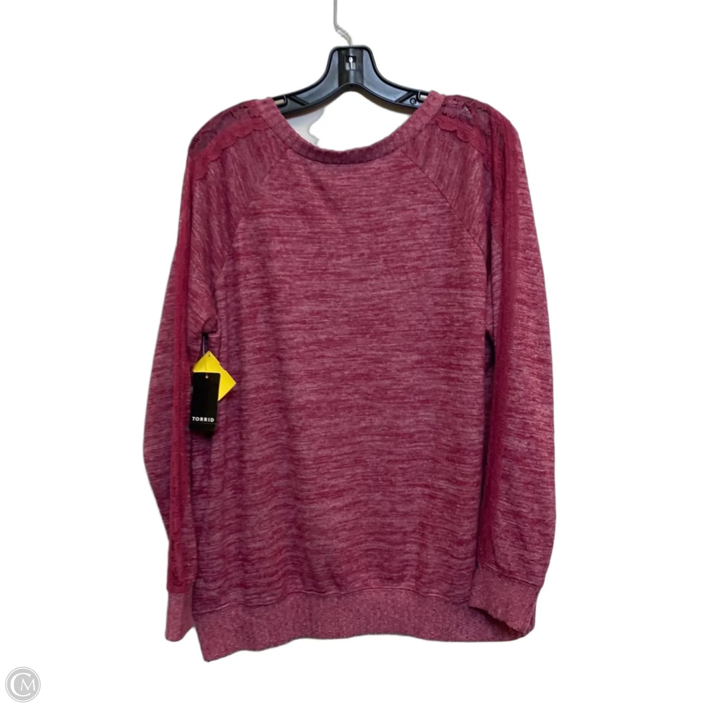 Top Long Sleeve By Torrid In Red, Size: L
