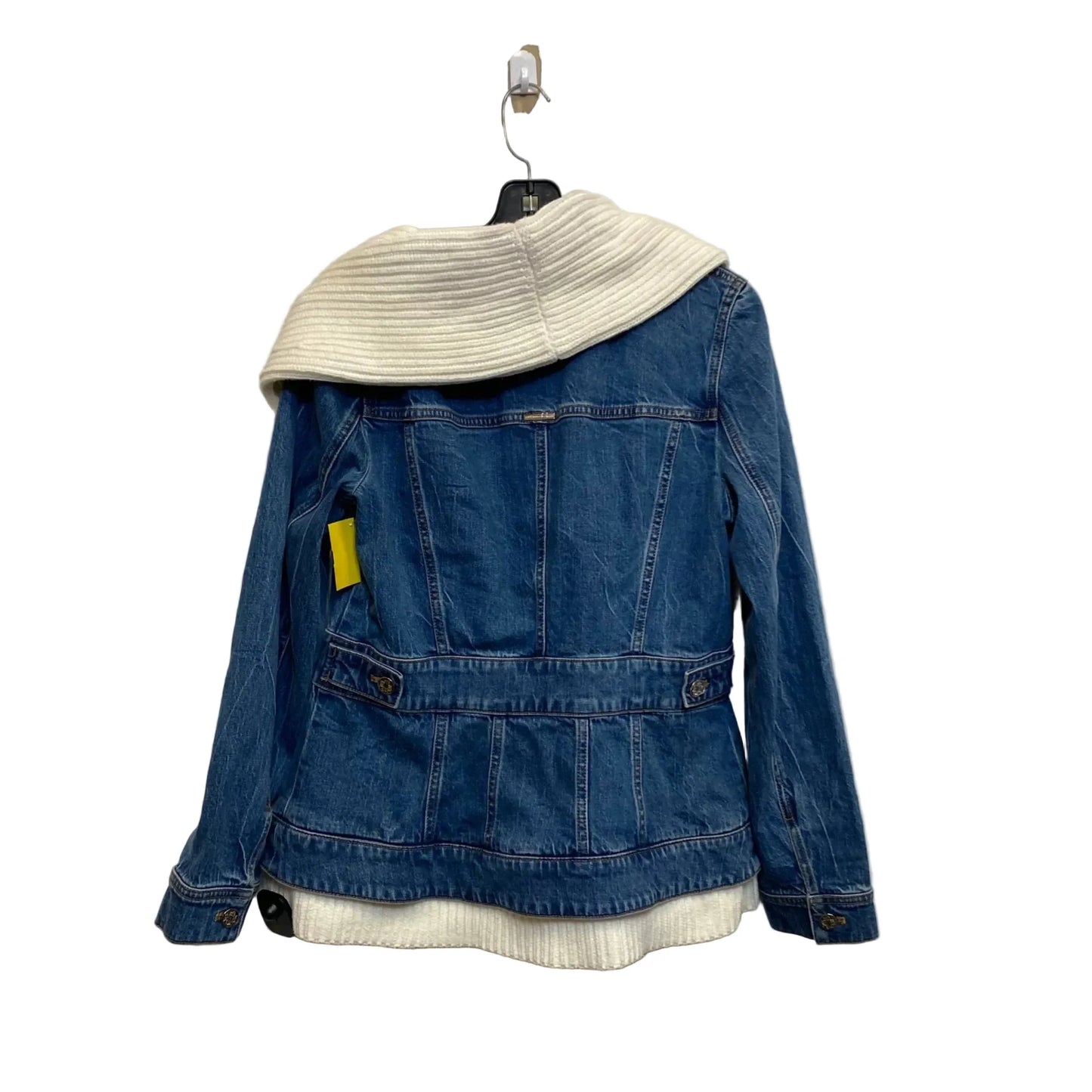Jacket Denim By White House Black Market In Blue & Cream, Size: M