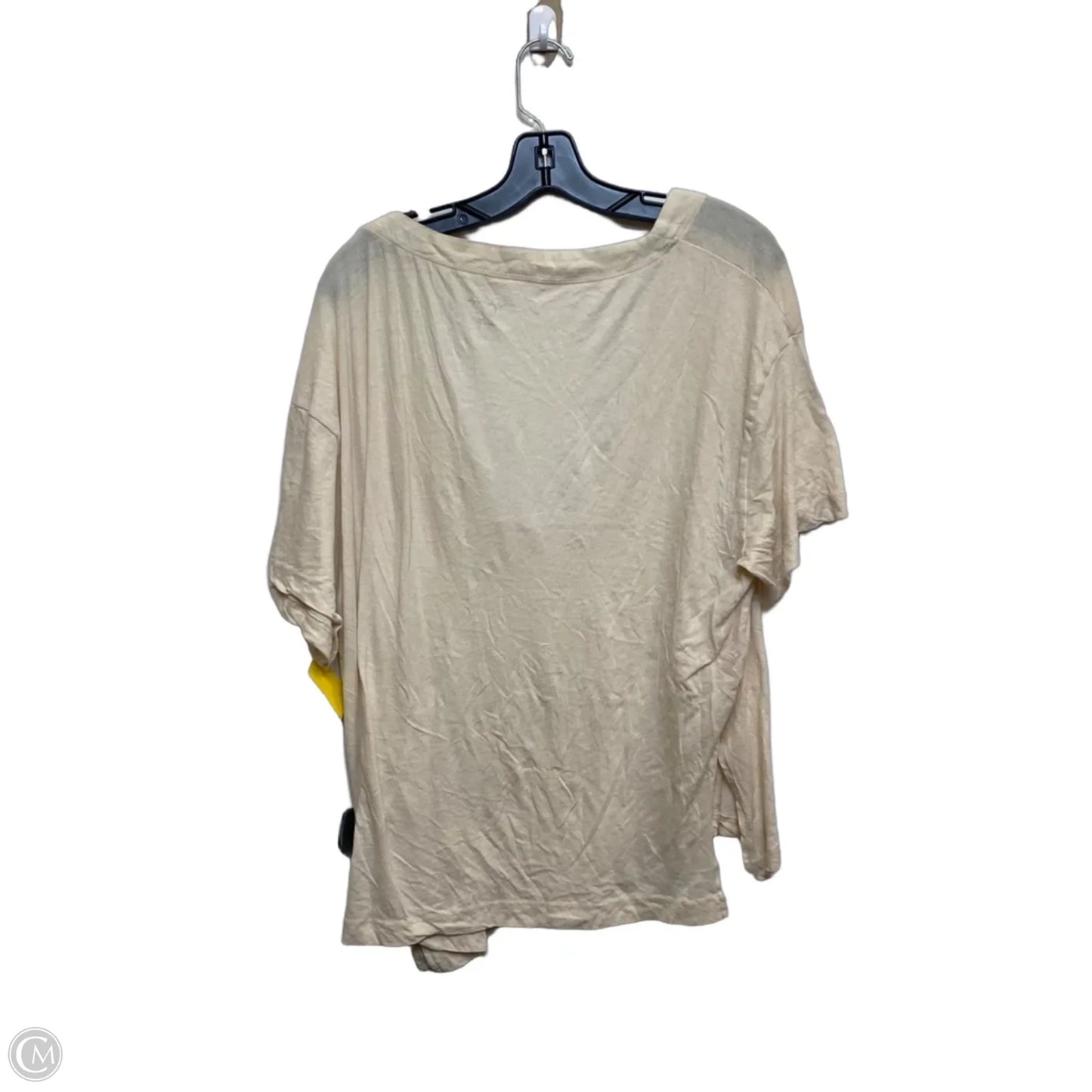 Top Short Sleeve By Out From Under In Cream, Size: S