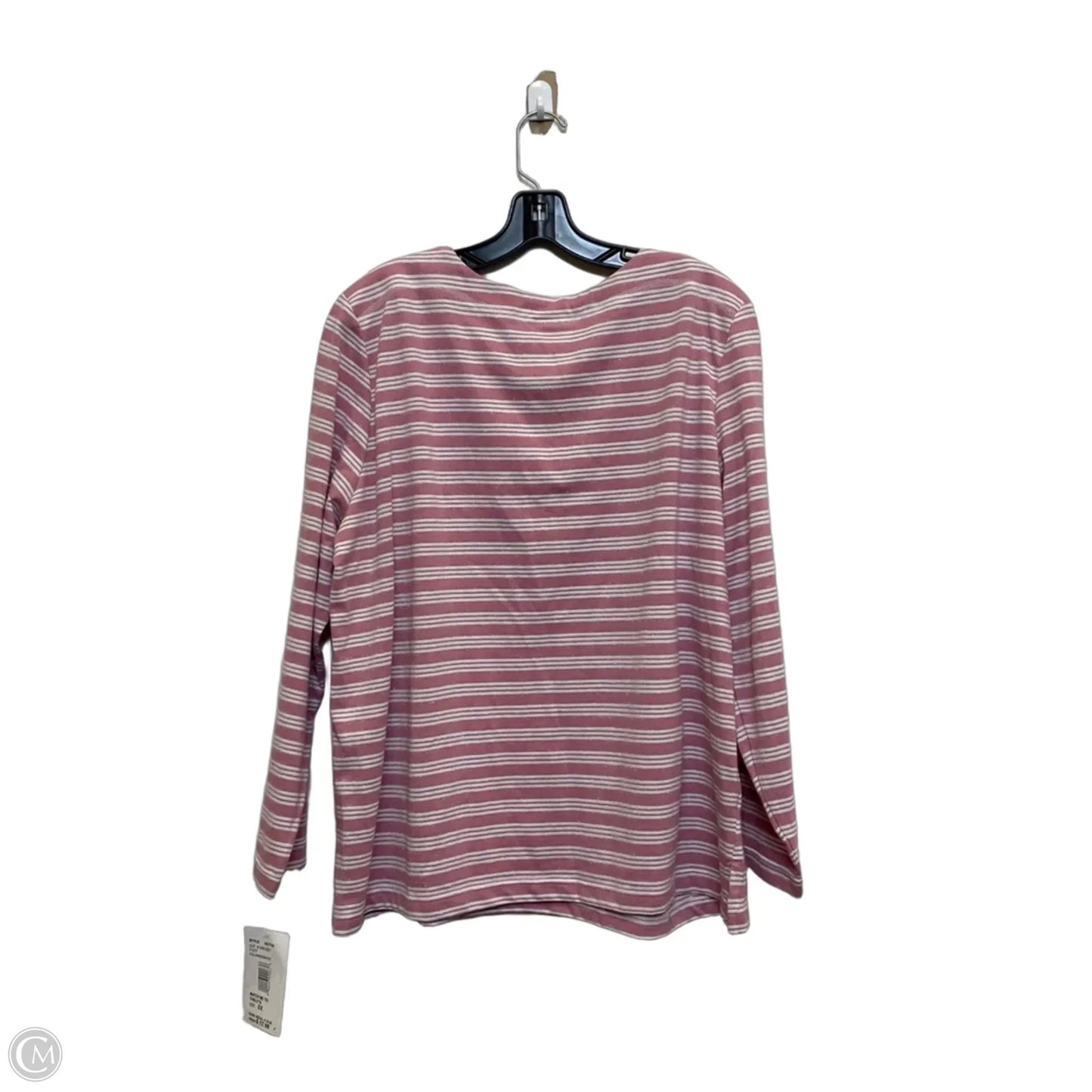 Top Long Sleeve By Links In Pink, Size: 2x