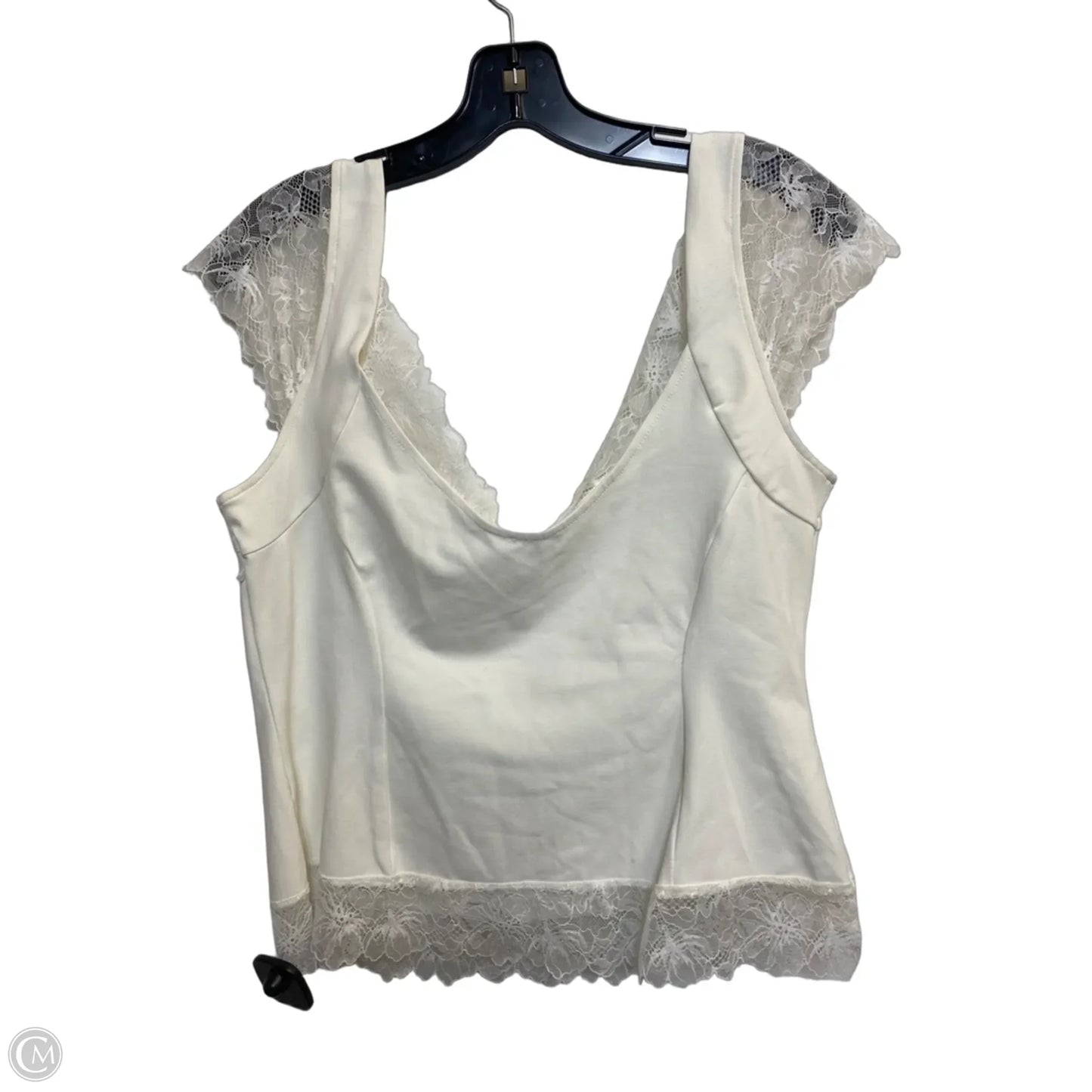 Top Sleeveless By Free People In Cream, Size: Xl