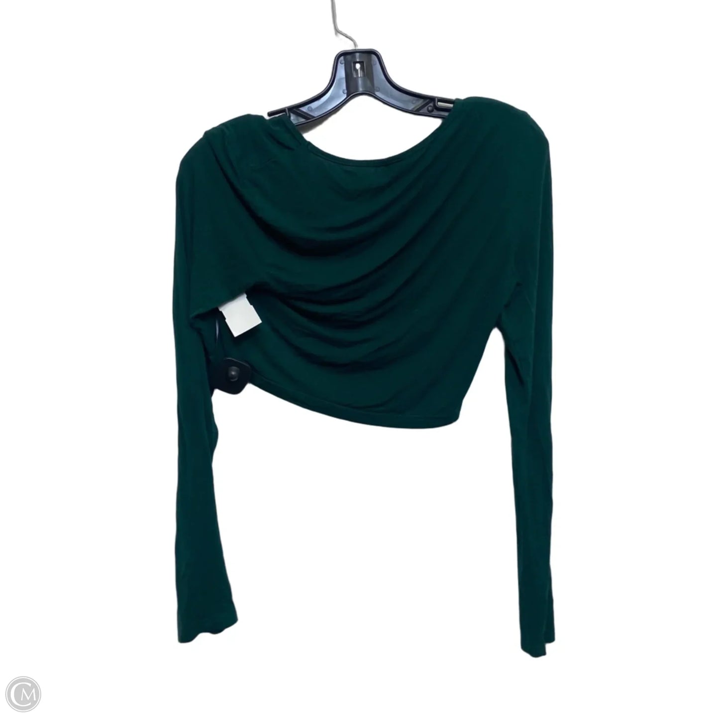 Top Long Sleeve Basic By Shein In Green, Size: M