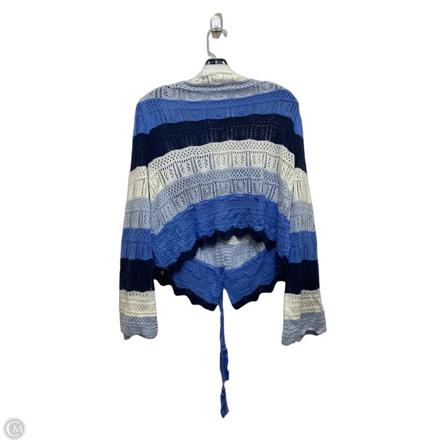 Cardigan By Cato In Blue & White, Size: L