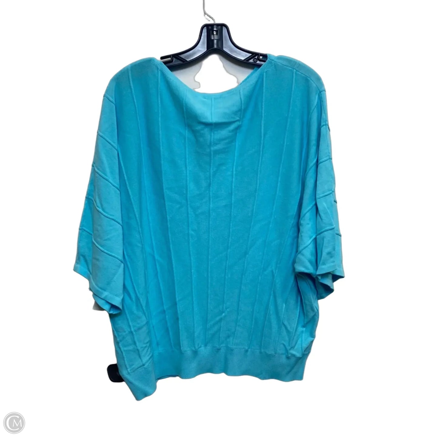 Top Short Sleeve By Chicos In Blue, Size: L
