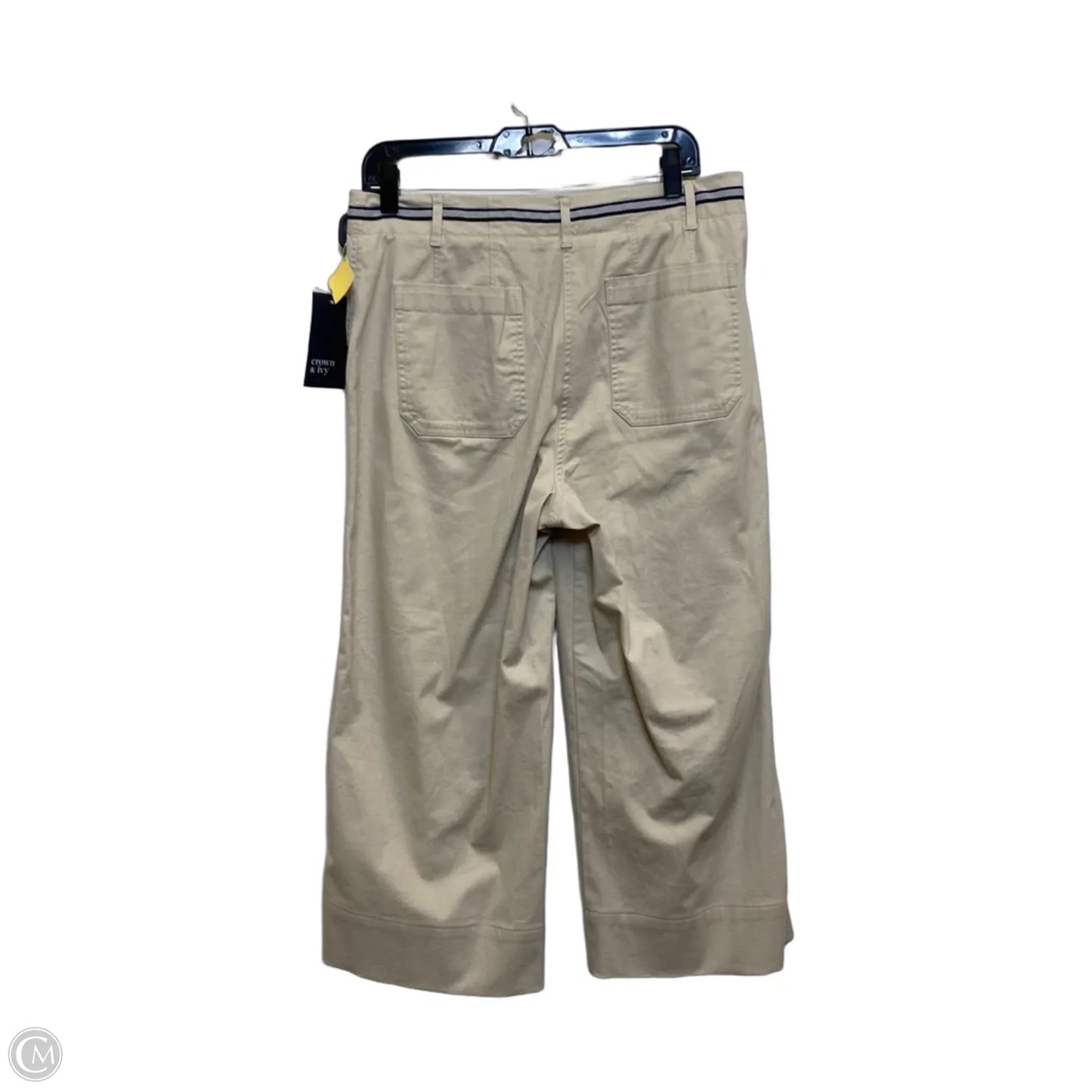 Pants Cropped By Crown And Ivy In Tan, Size: 6
