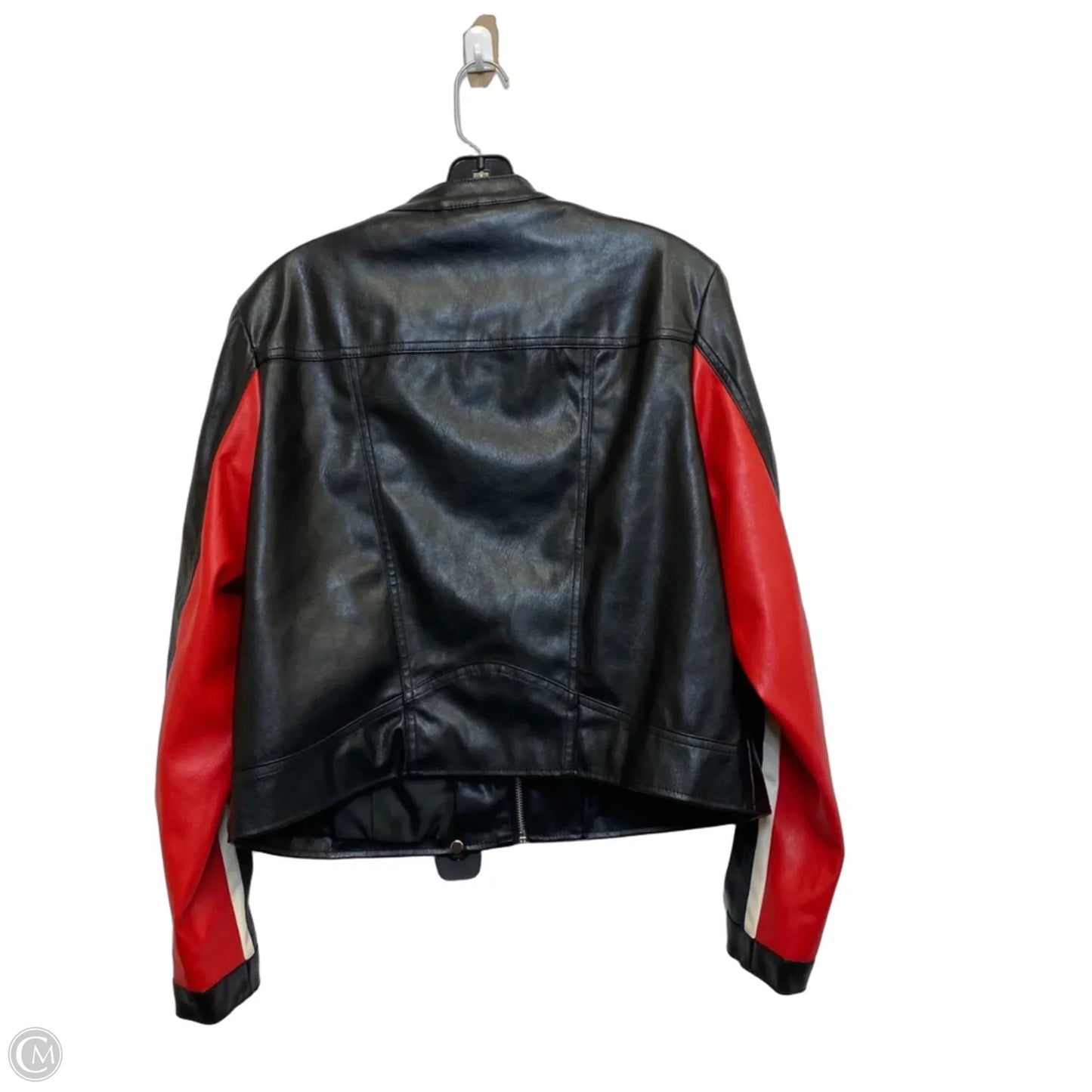 Jacket Moto By Forever 21 In Black, Size: Xl