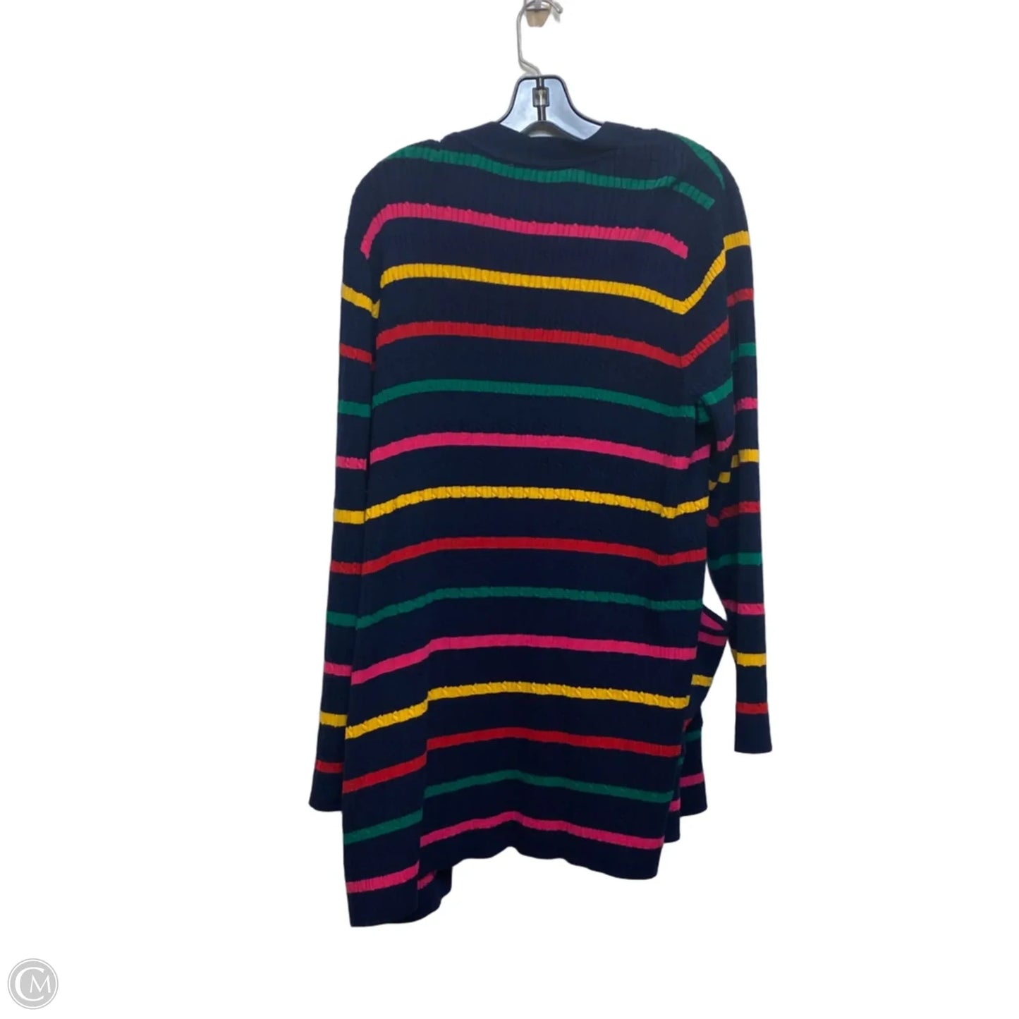 Cardigan By Kim Rogers In Navy, Size: 1x