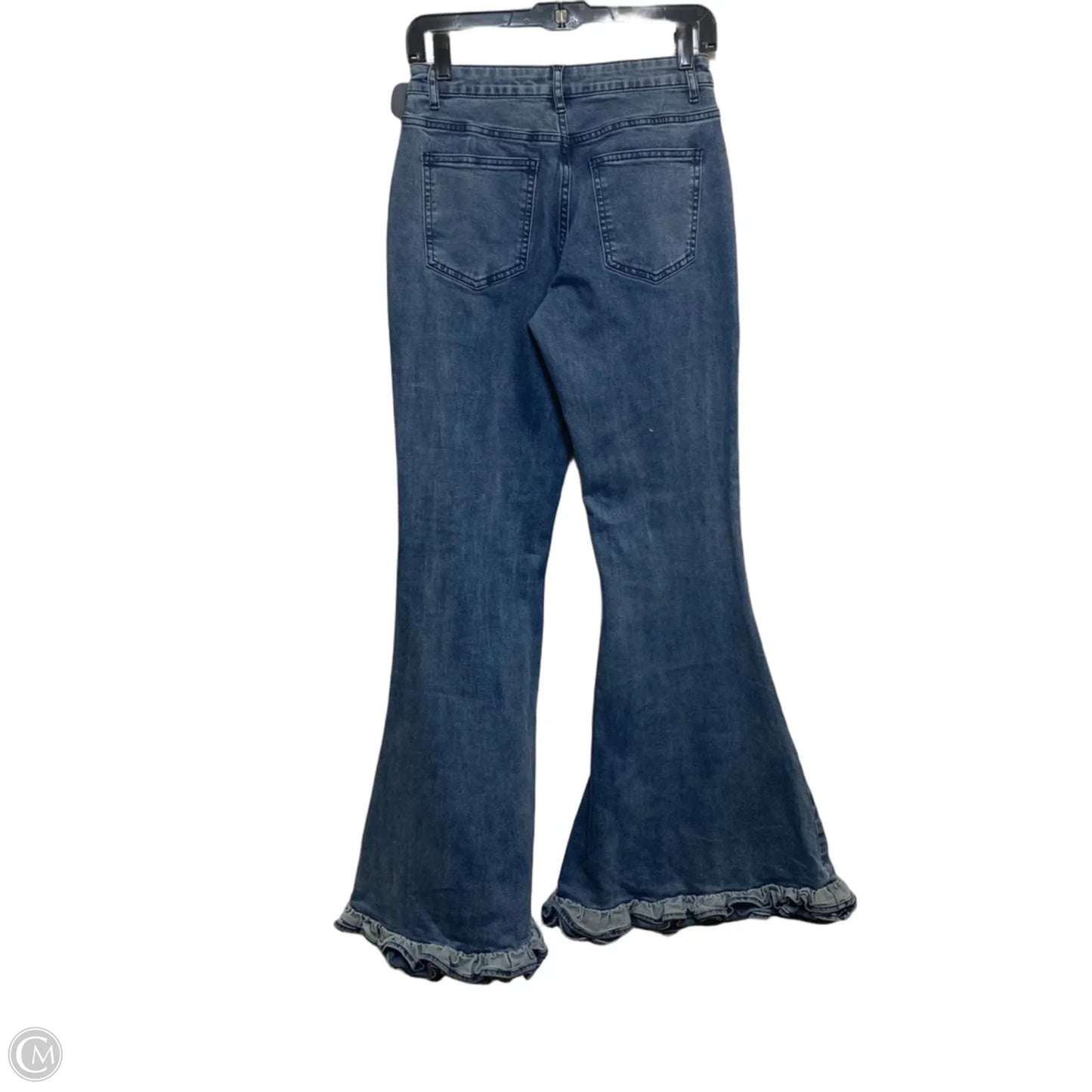 Jeans Boot Cut By Sugar Thrillz In Blue Denim, Size: 8