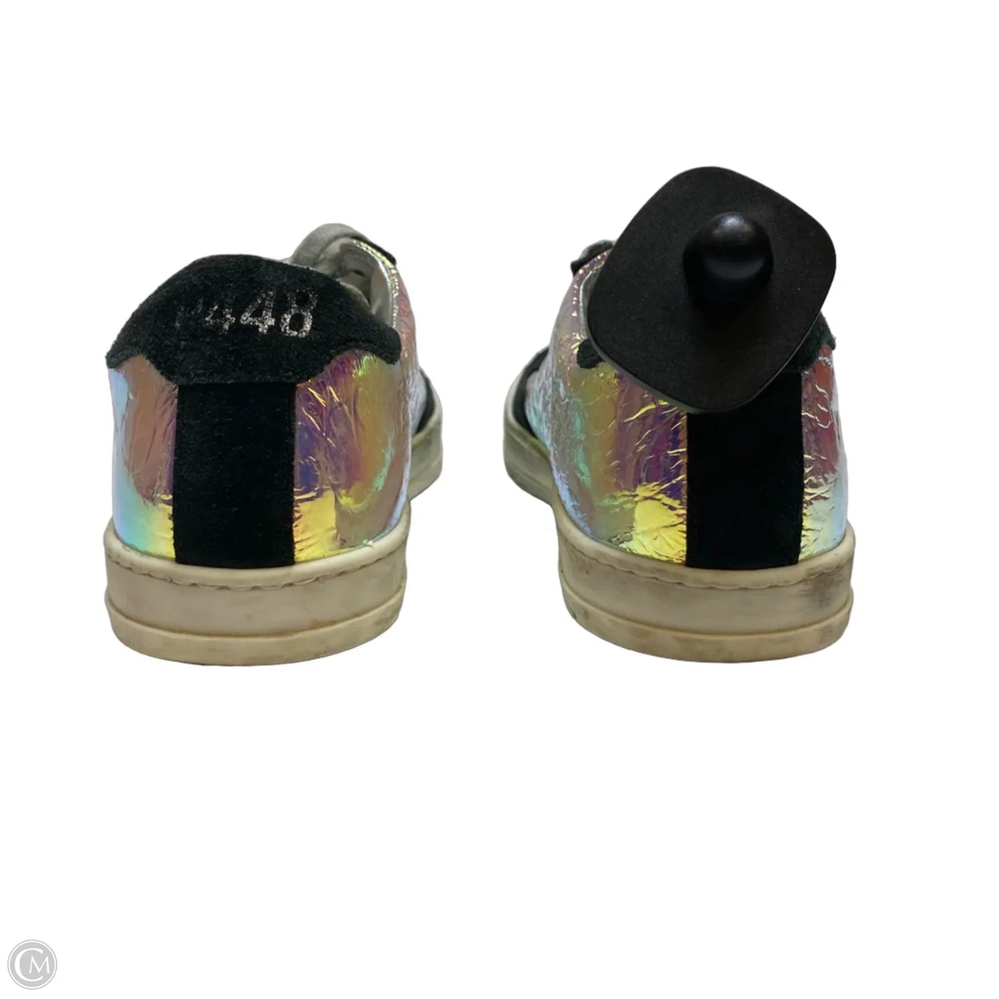 Shoes Designer By P448 In Black & Purple, Size: 6