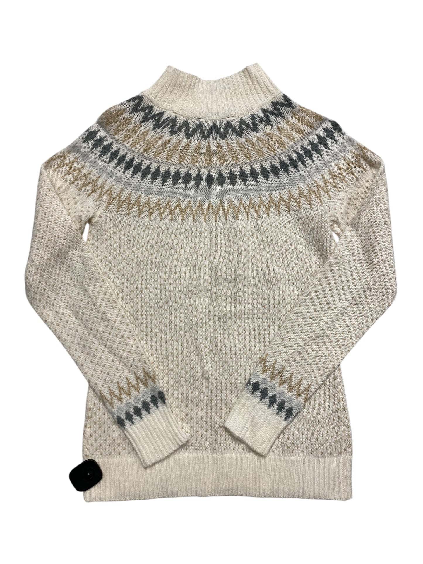 Sweater By Eddie Bauer In Cream & White, Size:S