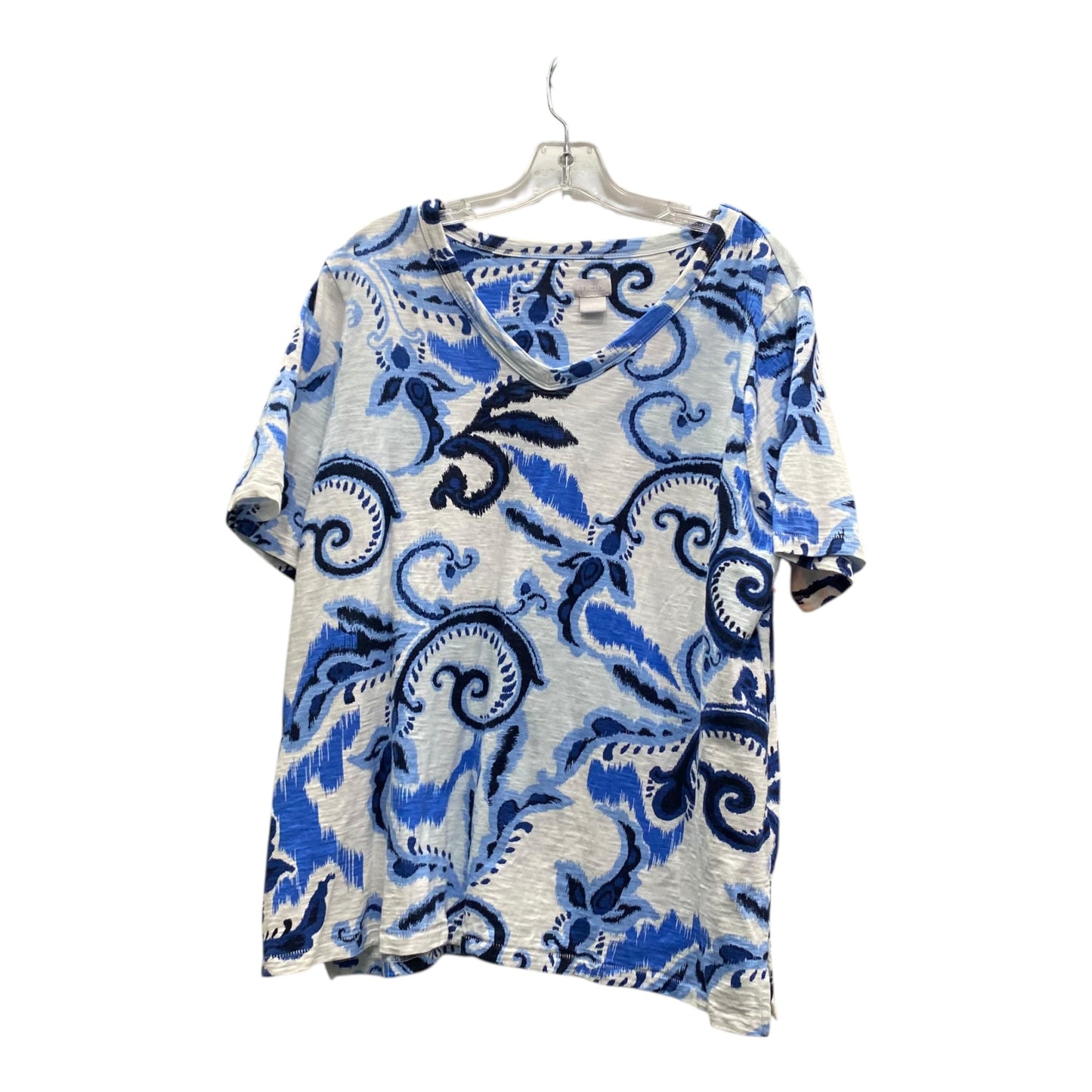 Top Ss By Chicos In Blue, Size:Xl