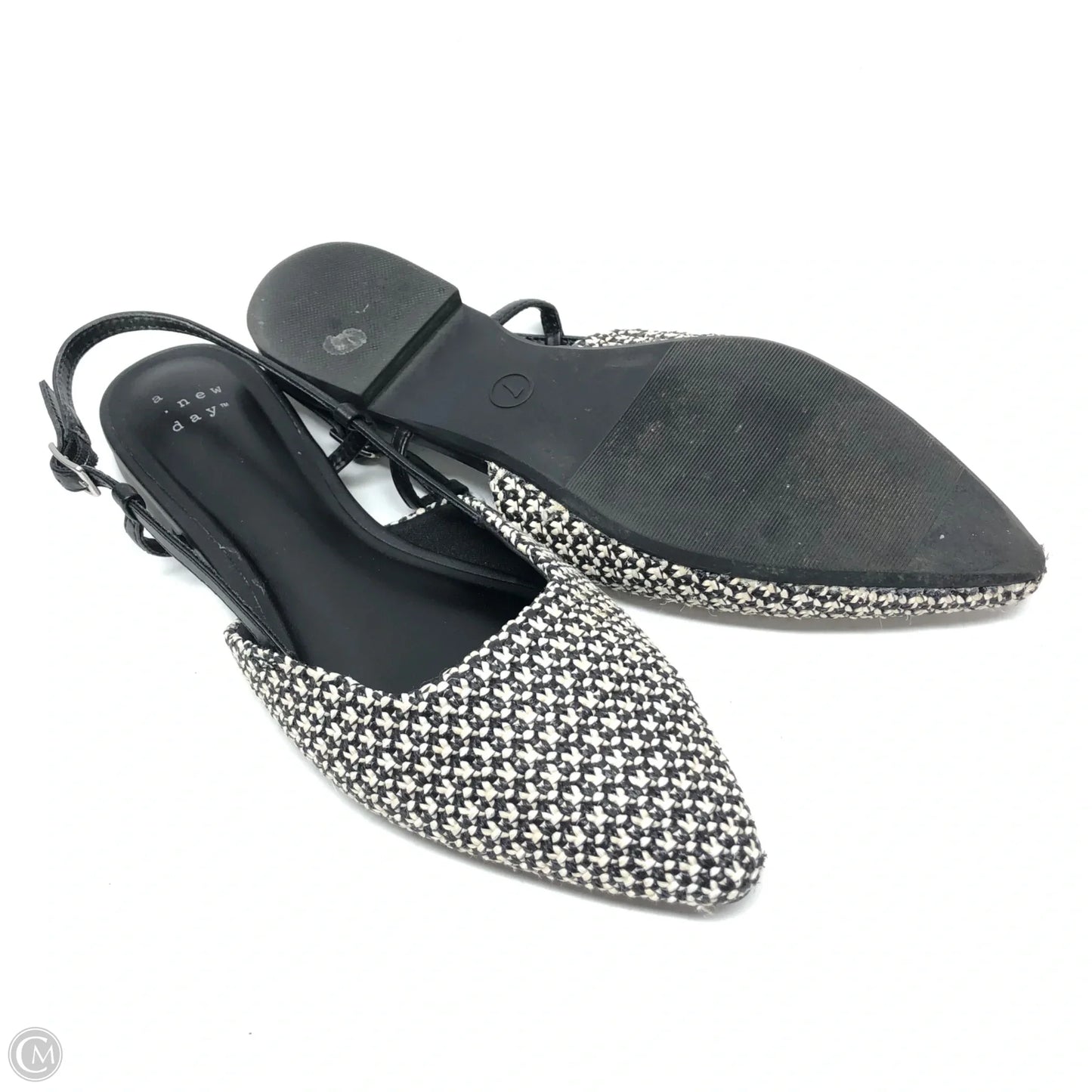 Shoes Flats By A New Day In Black & White, Size: 7