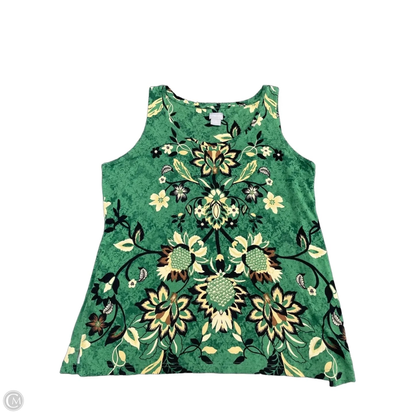 Tank Top By Chicos In Floral Print, Size: L