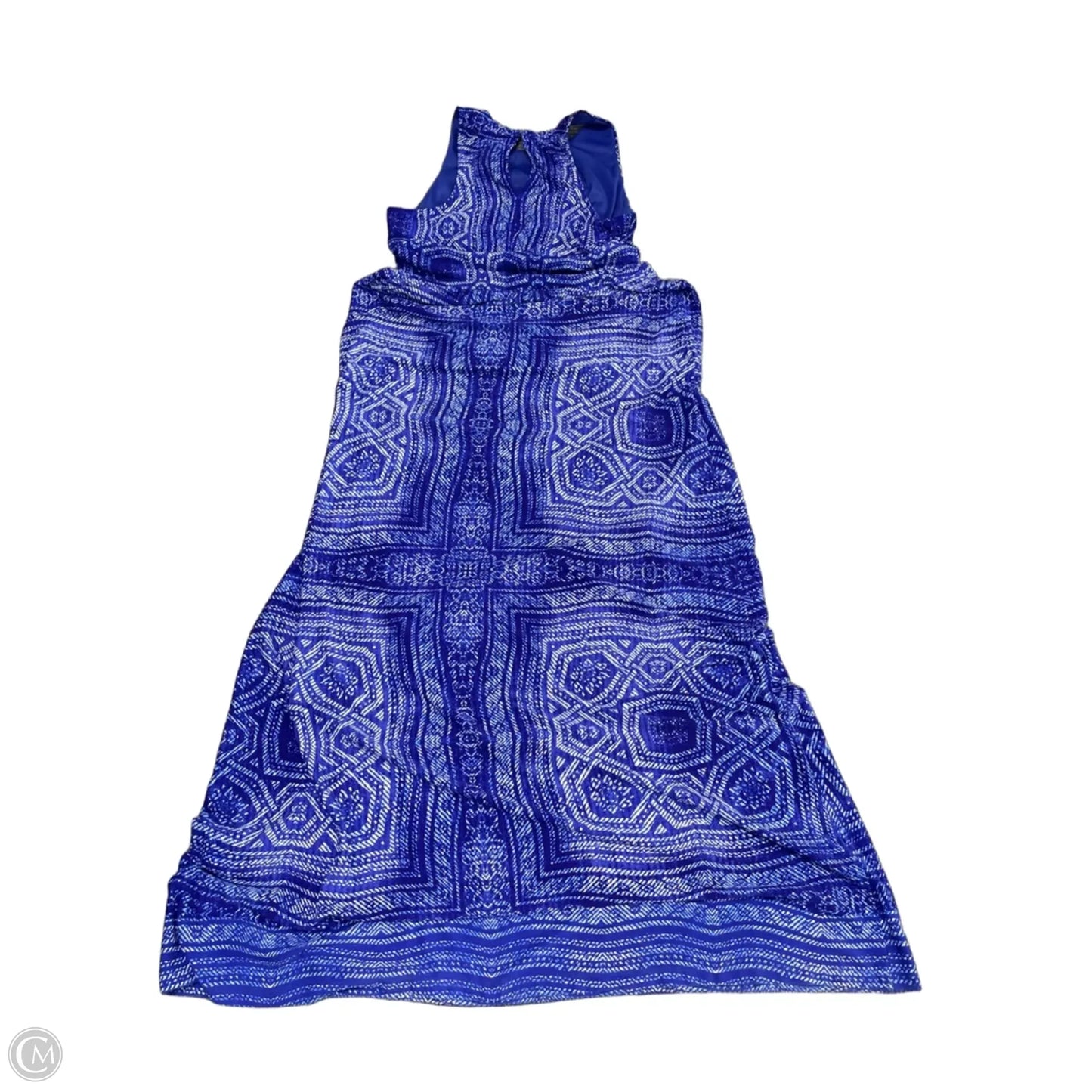 Dress Casual Maxi By London Times In Blue & White, Size: 4