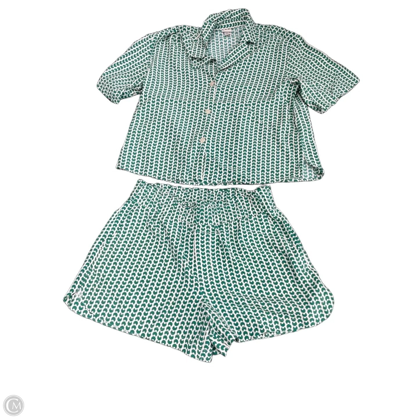 Shorts Set By A New Day In Green & White, Size: M