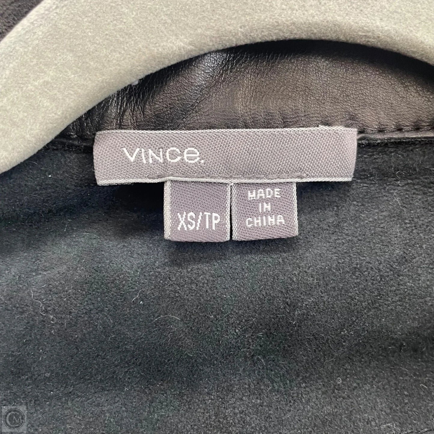 Jacket Moto Leather By Vince In Black, Size: Xs