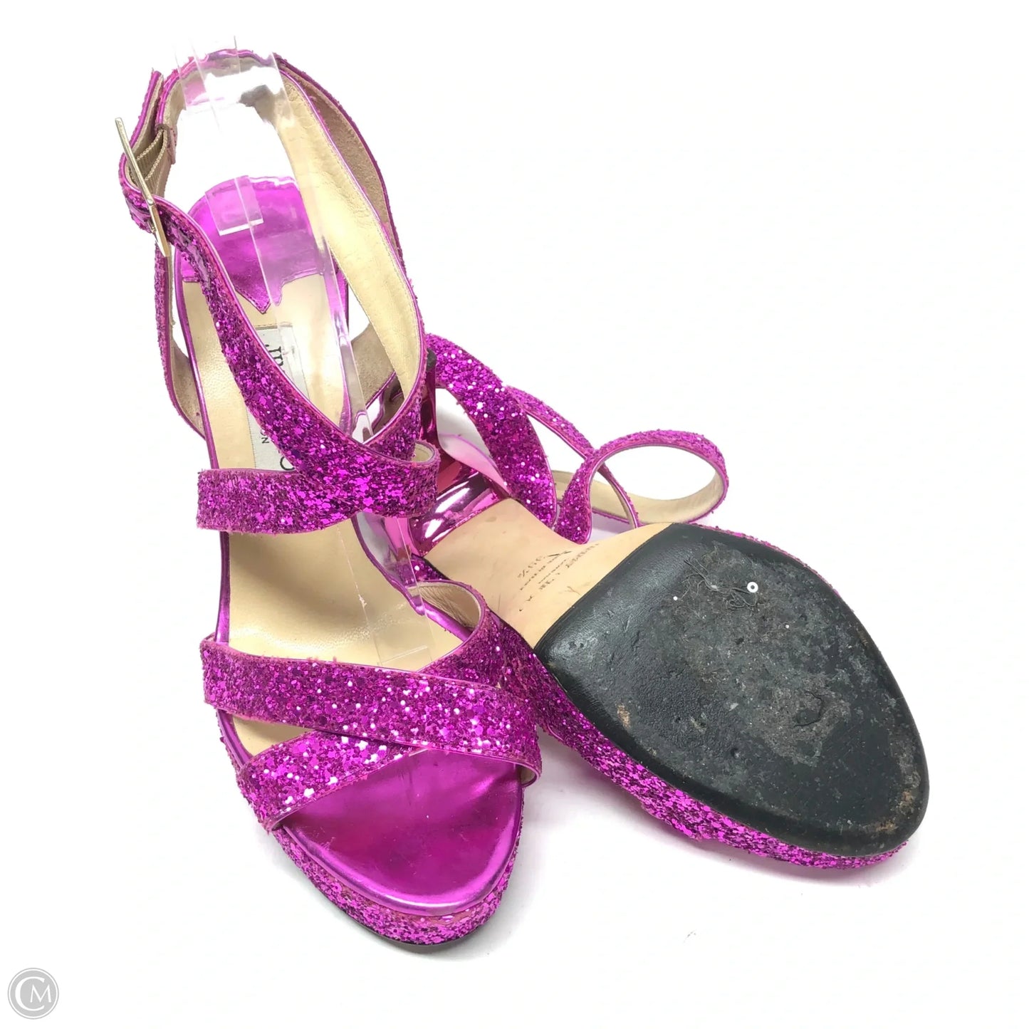 Shoes Luxury Designer By Jimmy Choo In Pink, Size: 9