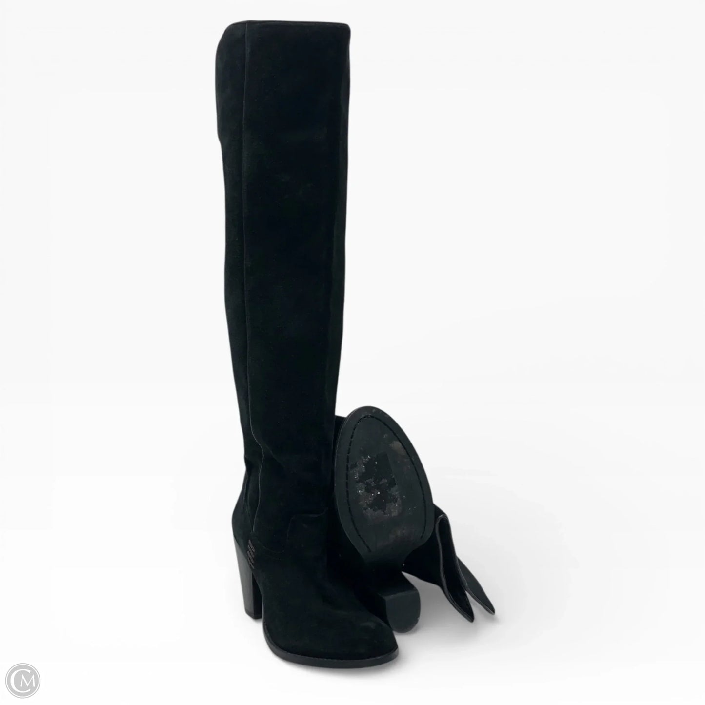 Boots Knee Heels By Mia In Black, Size: 7