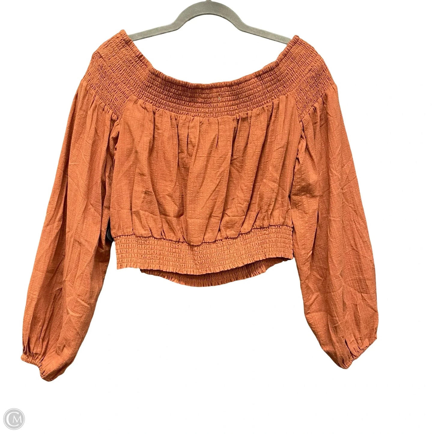 Top Long Sleeve By Chelsea And Violet In Orange, Size: L