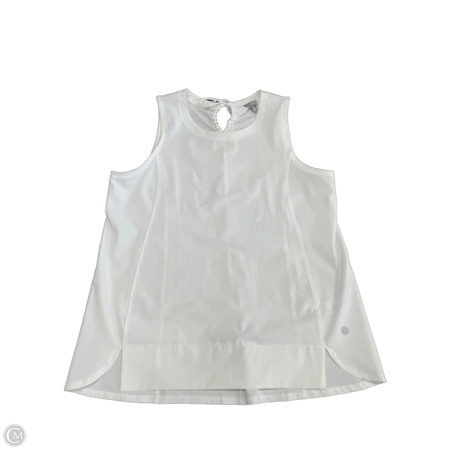 Top Sleeveless By Talbots In White, Size: M