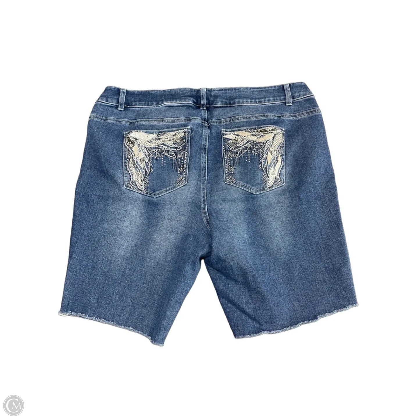 Shorts By Cato In Blue Denim, Size: 18