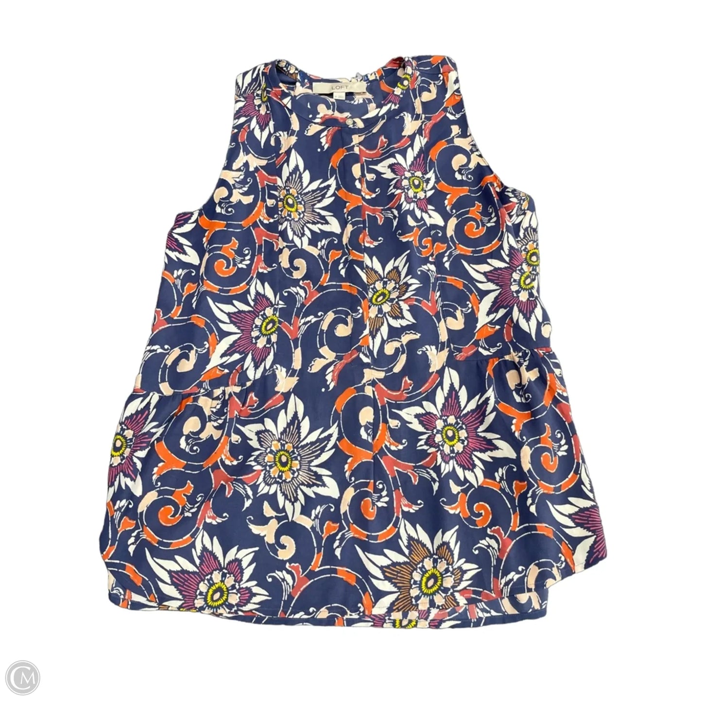 Blouse Sleeveless By Loft In Floral Print, Size: M