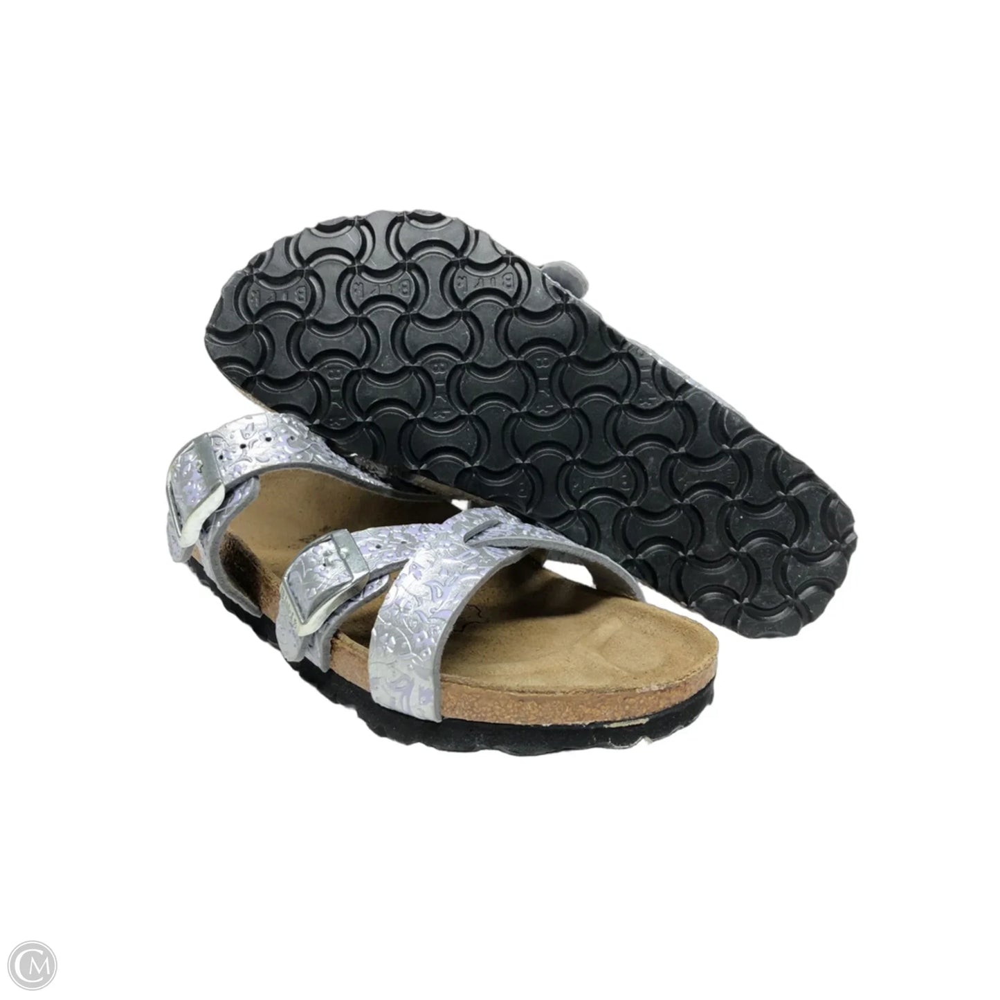 Sandals Flats By Birkenstock In Purple, Size: 5