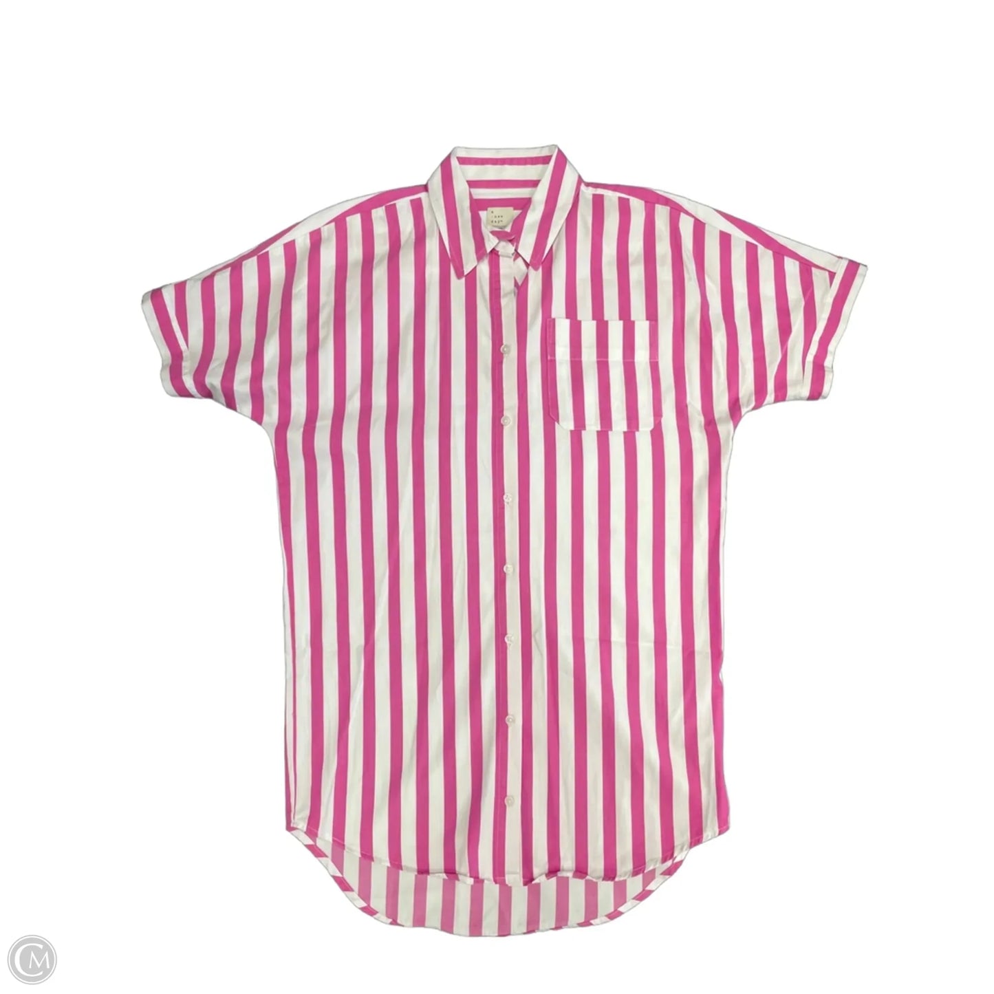 Dress Casual Short By A New Day In Pink & White, Size: Xs