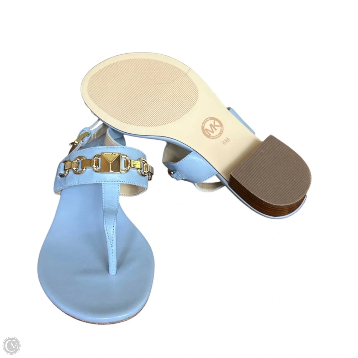 Sandals Heels Block By Michael By Michael Kors In Blue, Size: 6