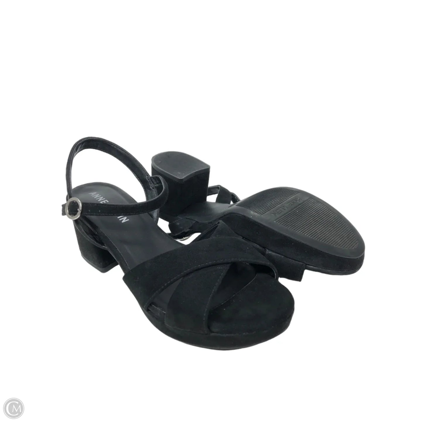 Sandals Heels Block By Anne Klein In Black, Size: 9.5