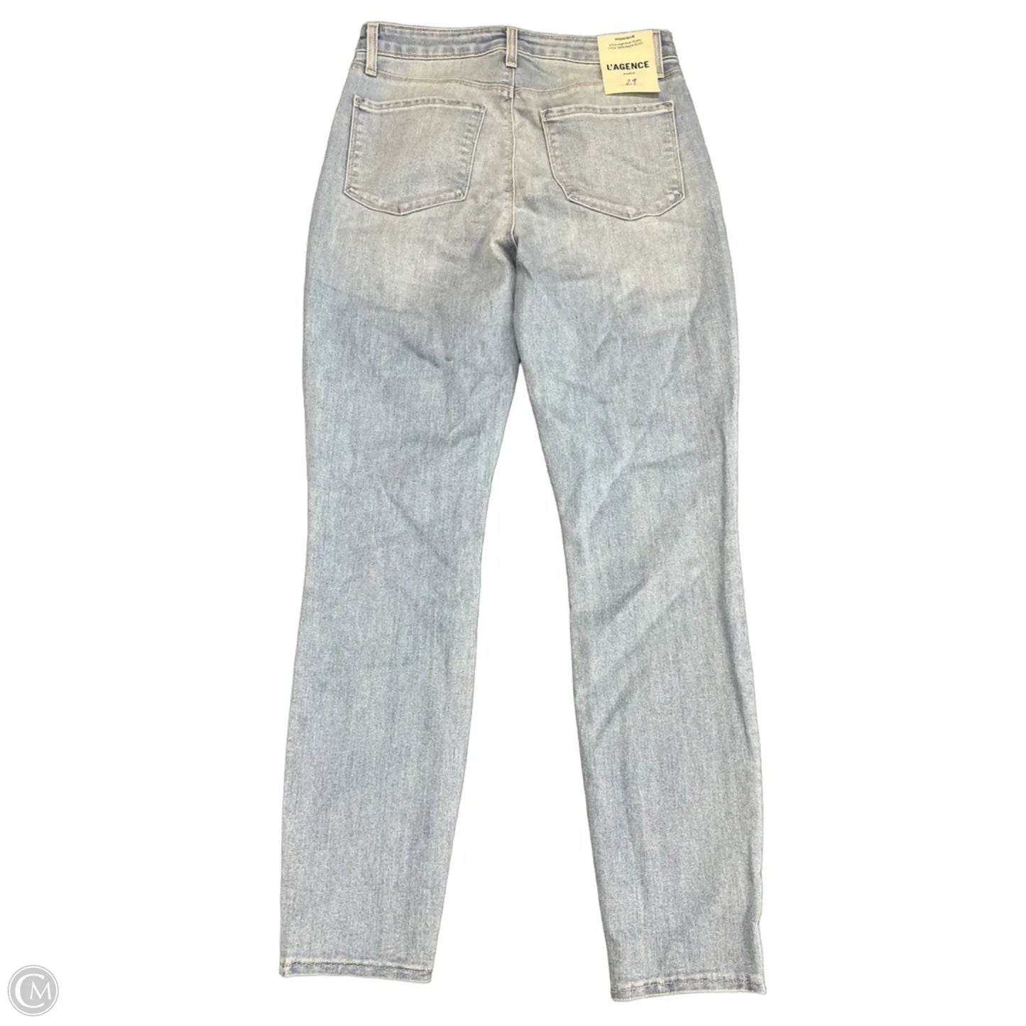 Jeans Skinny By L Agence In Blue Denim, Size: 8
